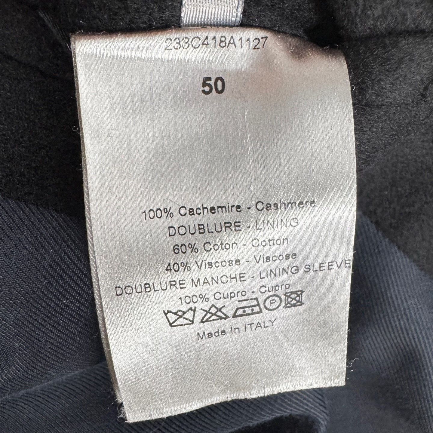Dior Dior Black Double-Breasted Lapel Coat Size US M / EU 48-50 / 2 - 6 Thumbnail
