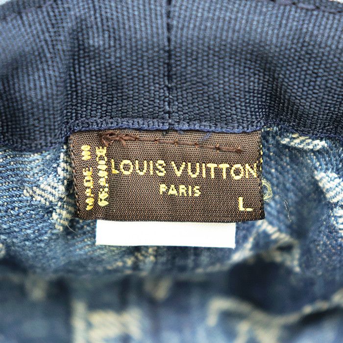 Louis Vuitton Louis Vuitton Louis Vuitton Monogram Denim Bucket Hat Textile Hats DUTY FREE for USA Size ONE SIZE - 9 Thumbnail