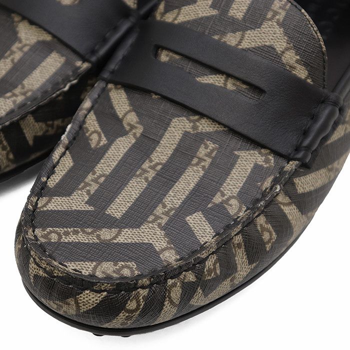 Gucci Gucci Gucci GG Supreme Leather Canvas Loafers Leather Shoes DUTY FREE for USA Size ONE SIZE - 2 Thumbnail