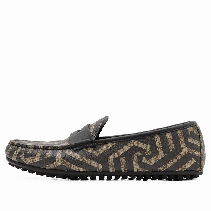 Gucci Gucci Gucci GG Supreme Leather Canvas Loafers Leather Shoes DUTY FREE for USA Size ONE SIZE - 3 Thumbnail