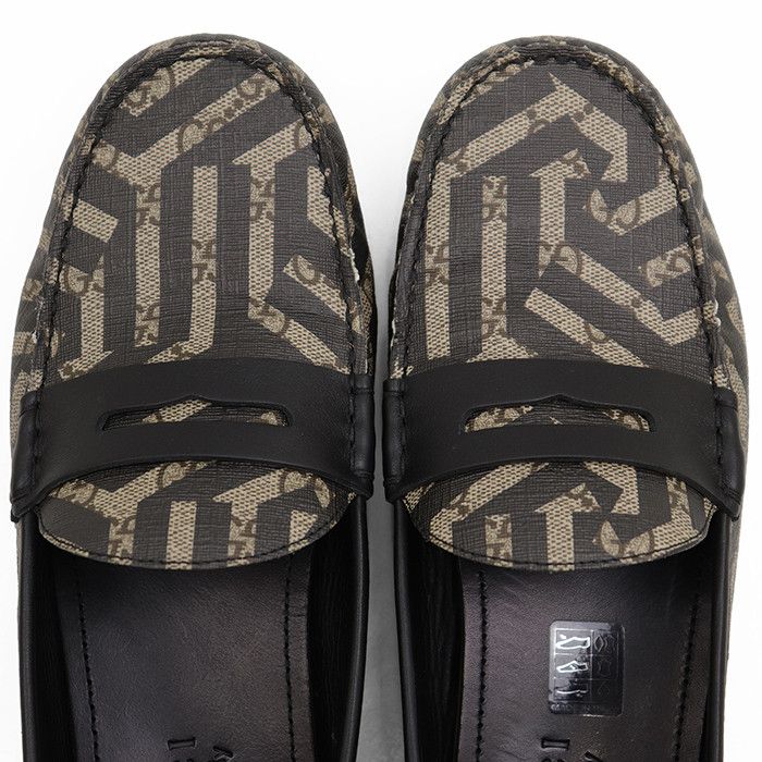 Gucci Gucci Gucci GG Supreme Leather Canvas Loafers Leather Shoes DUTY FREE for USA Size ONE SIZE - 5 Thumbnail