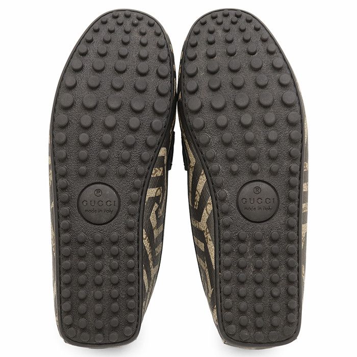 Gucci Gucci Gucci GG Supreme Leather Canvas Loafers Leather Shoes DUTY FREE for USA Size ONE SIZE - 8 Thumbnail