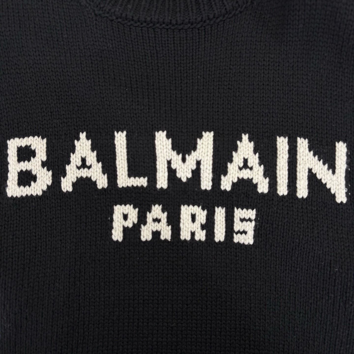 Balmain Balmain Men's Oversized Letter Chunky Sweater Size US XL / EU 56 / 4 - 5 Thumbnail
