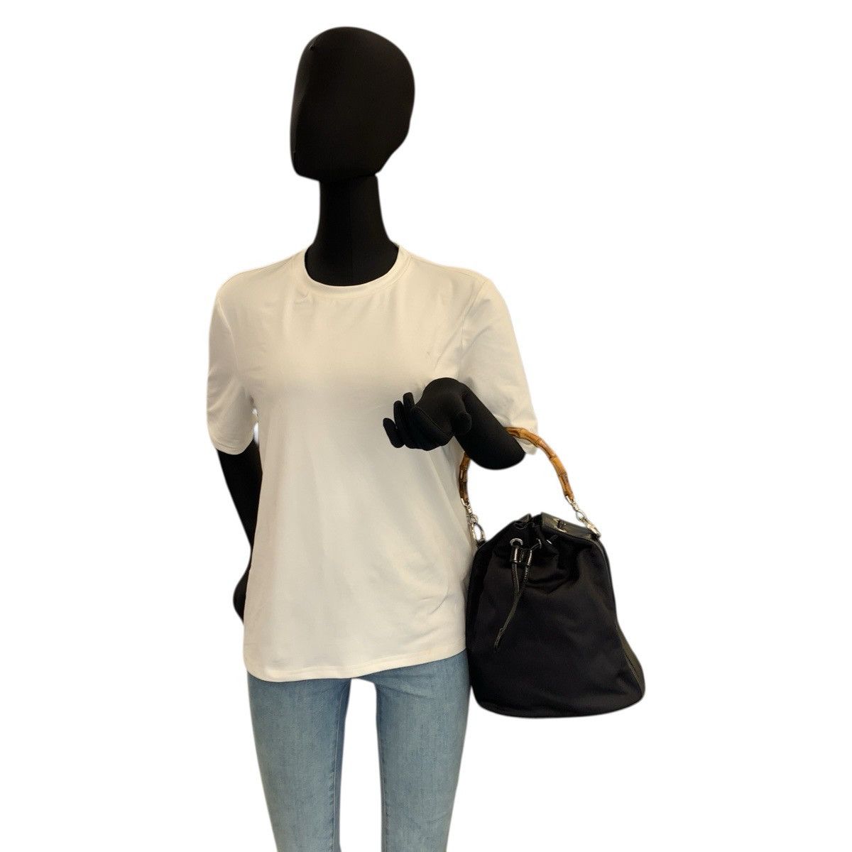 Gucci Gucci Gucci Bamboo nylon leather 2way bag Textile Handbag 001240416570 DUTY FREE for USA Size ONE SIZE - 7 Thumbnail