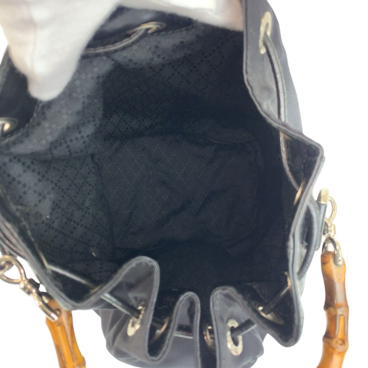 Gucci Gucci Gucci Bamboo nylon leather 2way bag Textile Handbag 001240416570 DUTY FREE for USA Size ONE SIZE - 9 Thumbnail