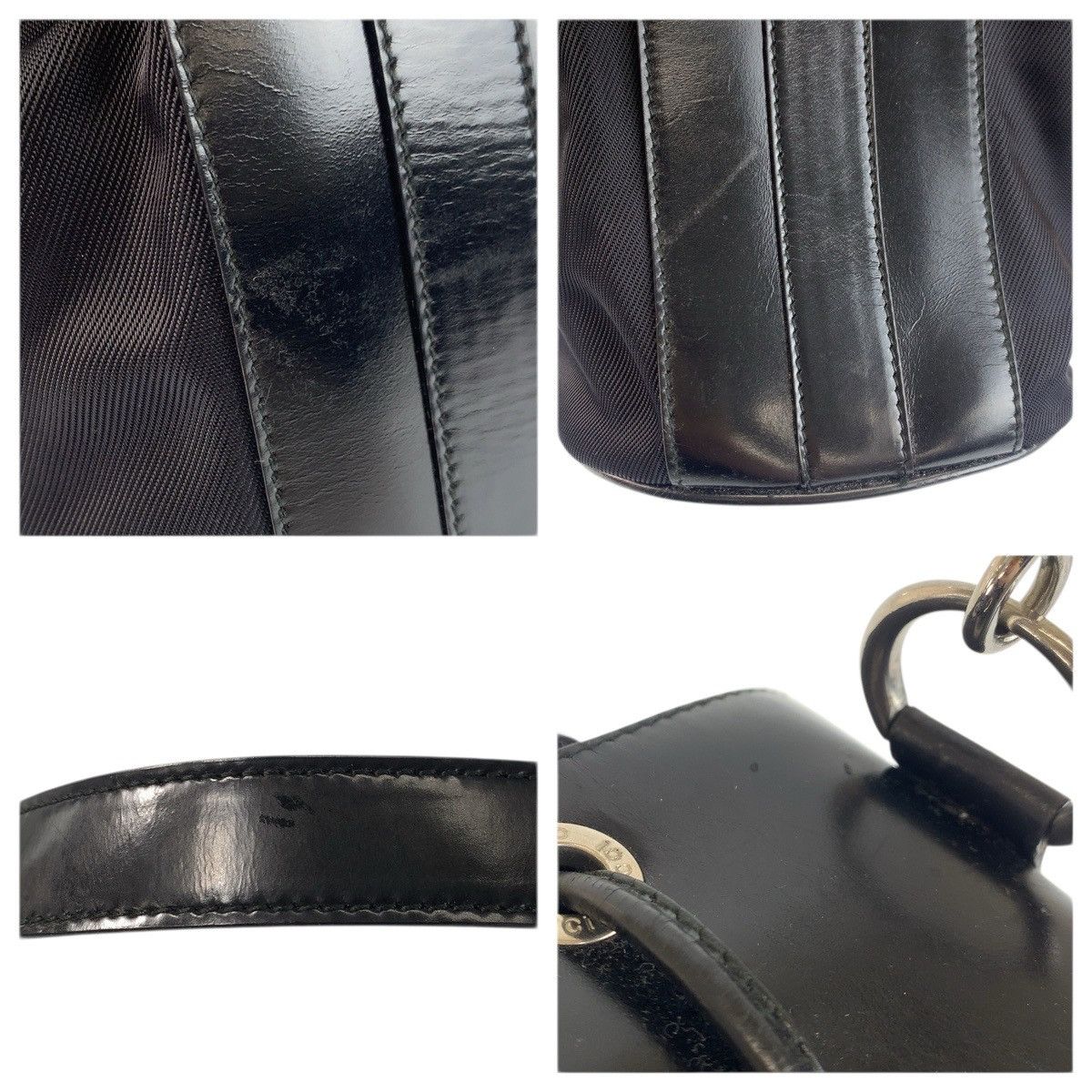 Gucci Gucci Gucci Bamboo nylon leather 2way bag Textile Handbag 001240416570 DUTY FREE for USA Size ONE SIZE - 5 Thumbnail