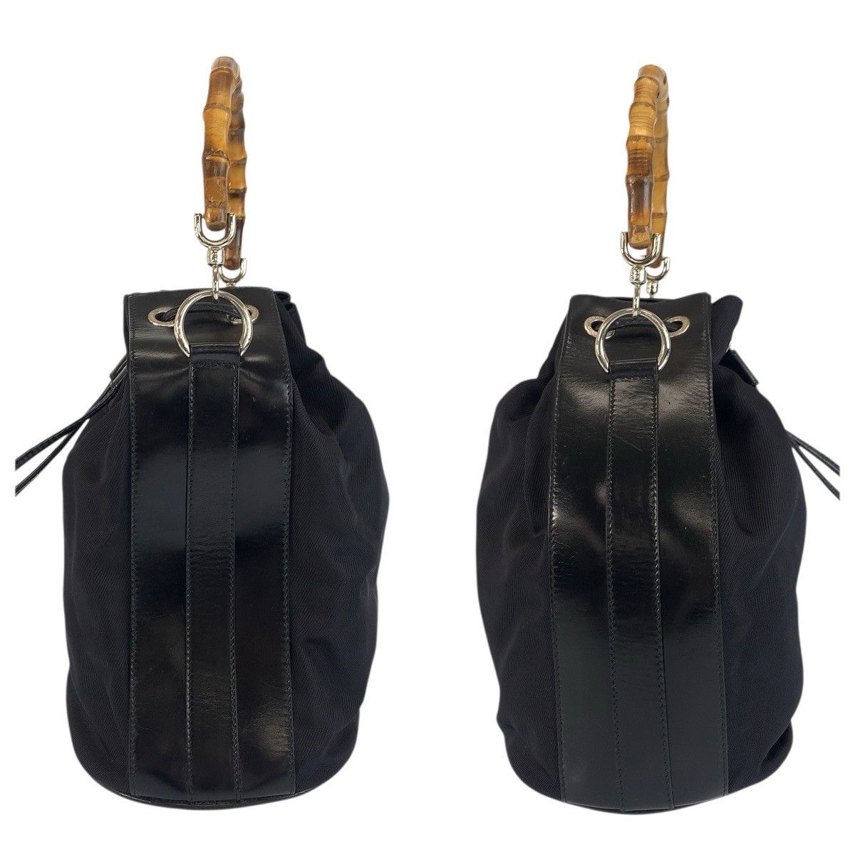 Gucci Gucci Gucci Bamboo nylon leather 2way bag Textile Handbag 001240416570 DUTY FREE for USA Size ONE SIZE - 8 Thumbnail