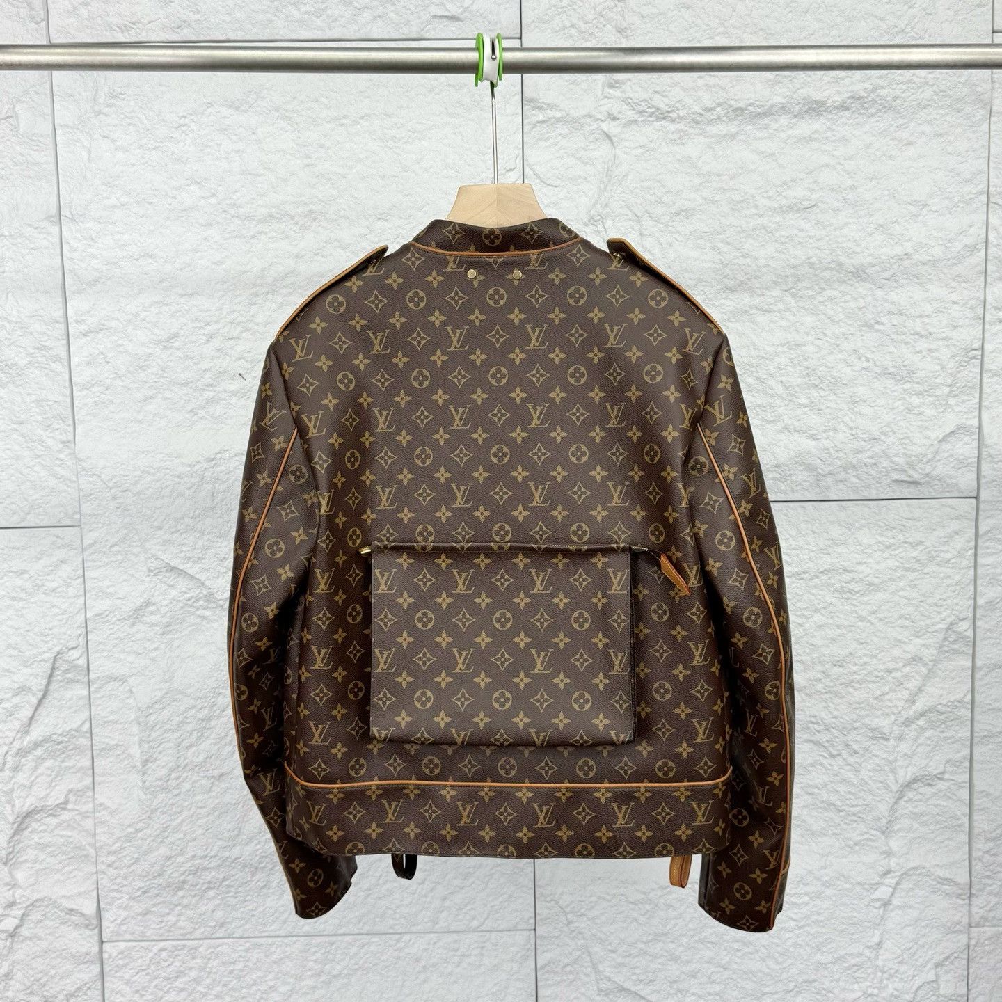 Louis Vuitton Louis Vuitton Brown Monogram Leather Jacket Size US S / EU 44-46 / 1 - 2 Thumbnail
