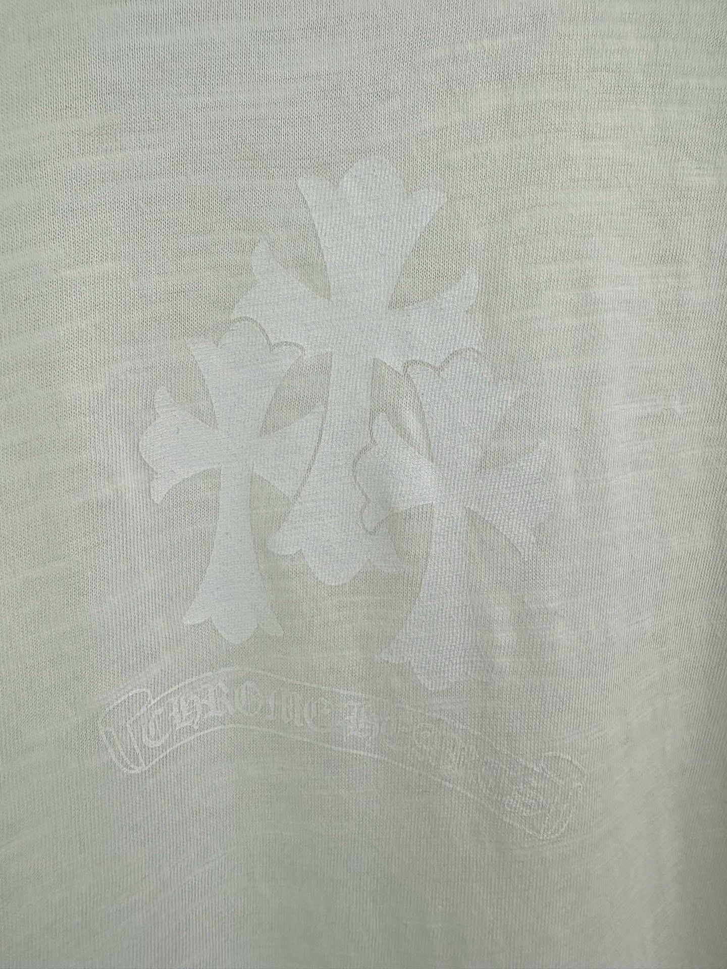 Chrome Hearts Chrome Hearts Cross Gray White Long Sleeve Size US L / EU 52-54 / 3 - 3 Thumbnail