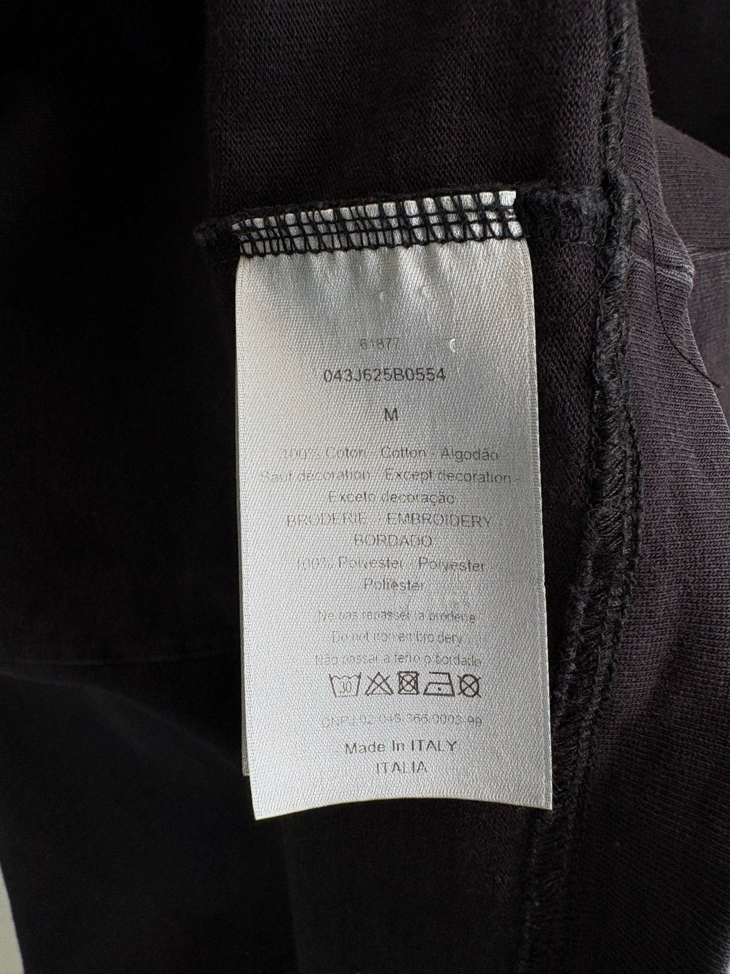 Dior DIOR Brooch Embroidery Black T-shirt Size US M / EU 48-50 / 2 - 5 Thumbnail