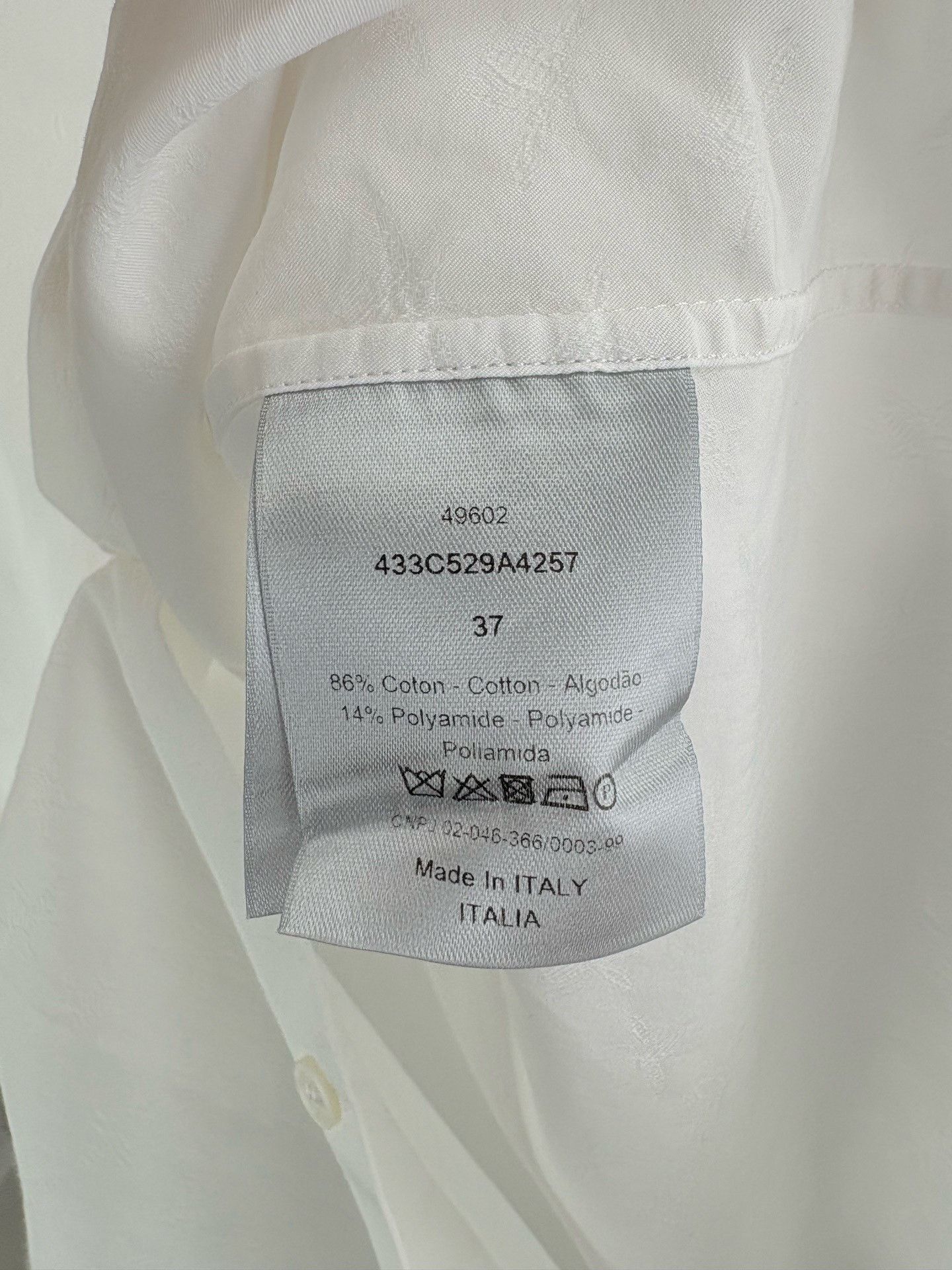 Dior DIOR Bee Full Logo Long Sleeve Shirt Size US M / EU 48-50 / 2 - 5 Thumbnail