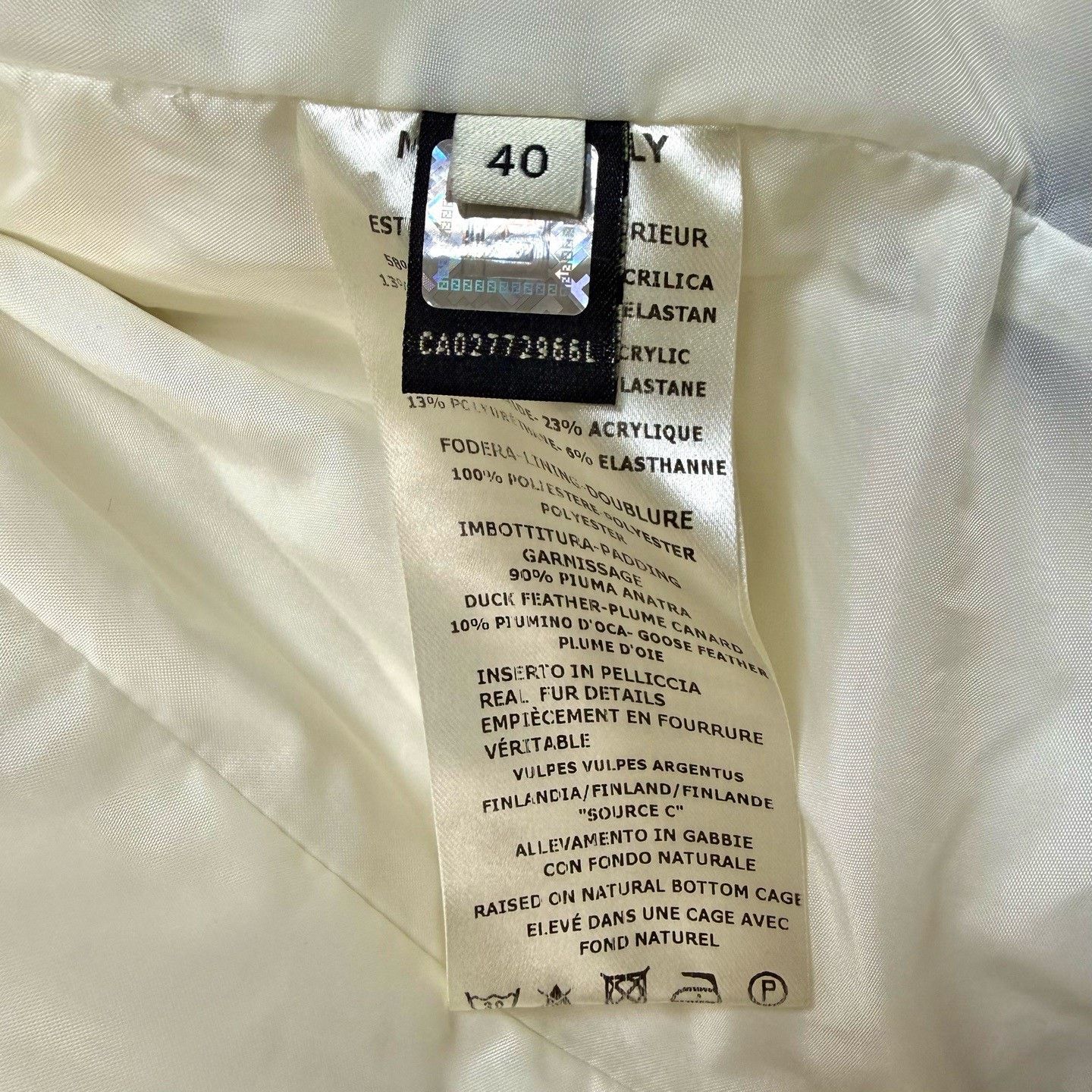 Fendi FENDI White Down Jacket L/40 Size S / US 4 / IT 40 - 5 Thumbnail