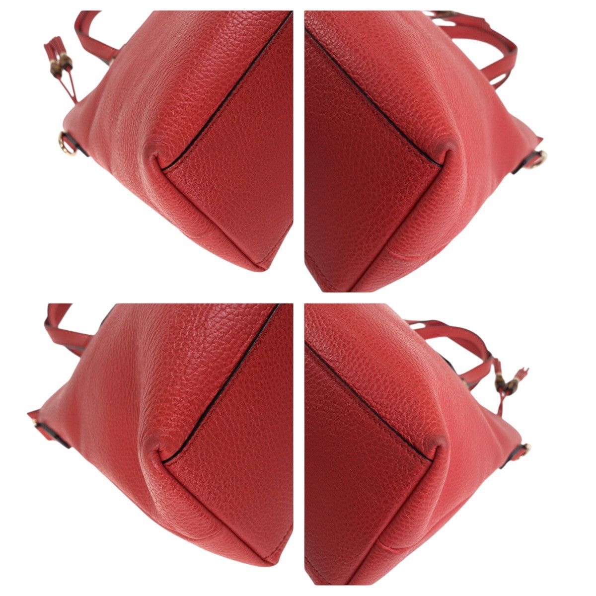 Gucci Gucci Gucci Bamboo Tassel Leather 2way bag Leather Shoulder Bag 365346 DUTY FREE for USA Size ONE SIZE - 3 Thumbnail