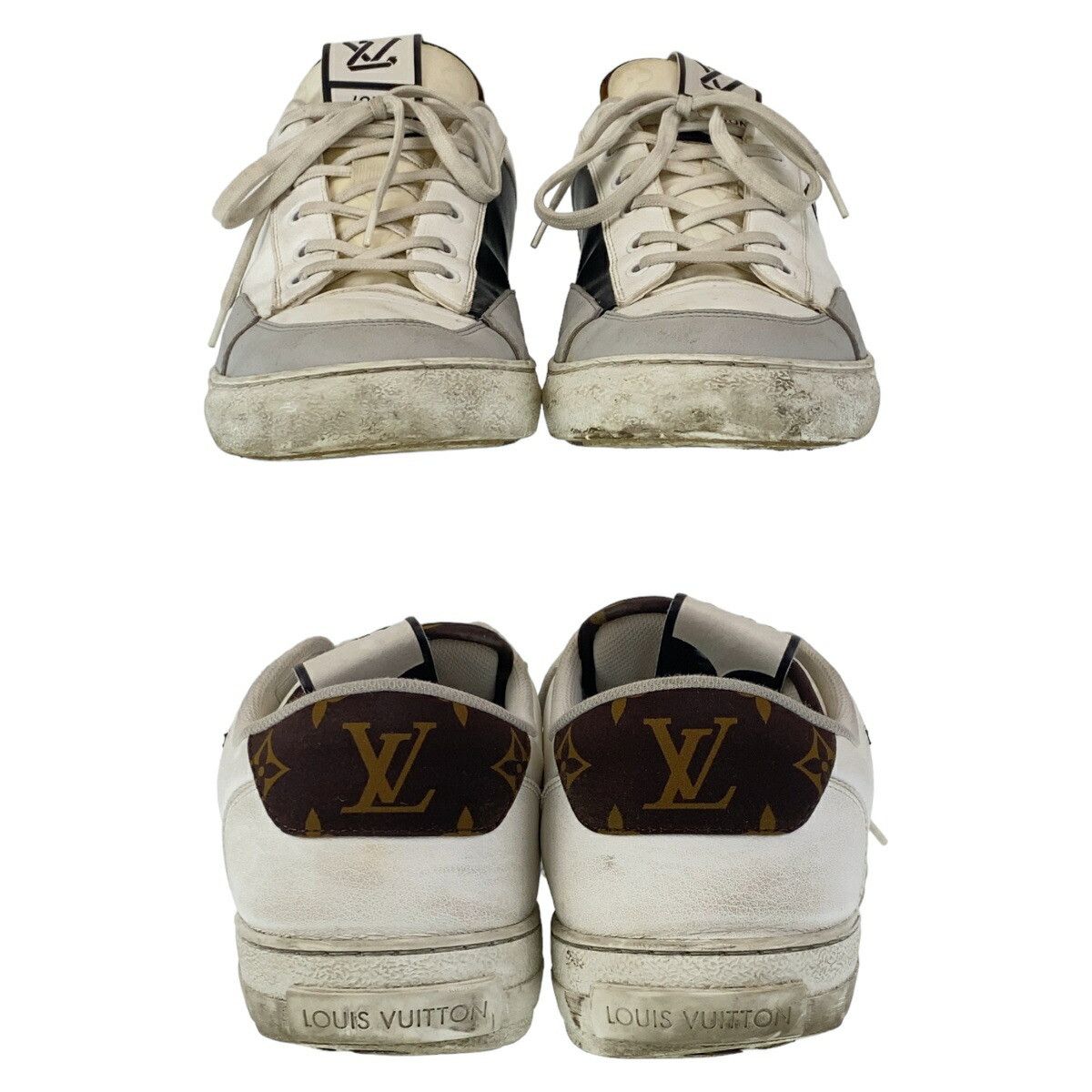 Louis Vuitton Louis Vuitton Louis Vuitton Charlie Line Leather Sneakers Leather Shoes DUTY FREE for USA Size ONE SIZE - 5 Thumbnail