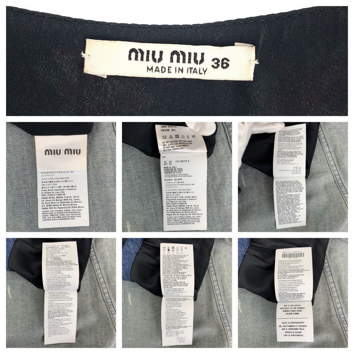 Miu Miu Miu Miu Miu Miu Cotton Denim Dress Textile Dresses DUTY FREE for USA Size ONE SIZE - 5 Thumbnail
