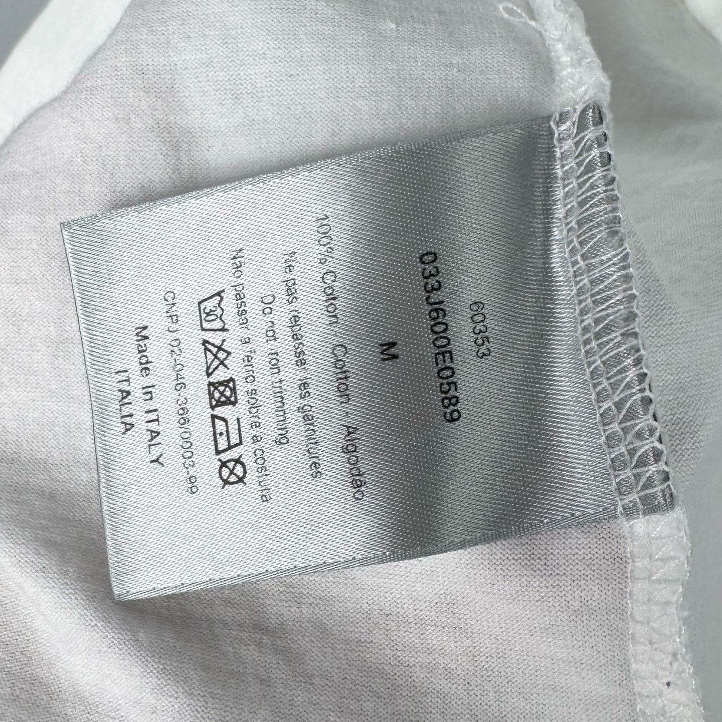 Dior Dior x Stussy White Short-Sleeve Tee Size US M / EU 48-50 / 2 - 6 Thumbnail