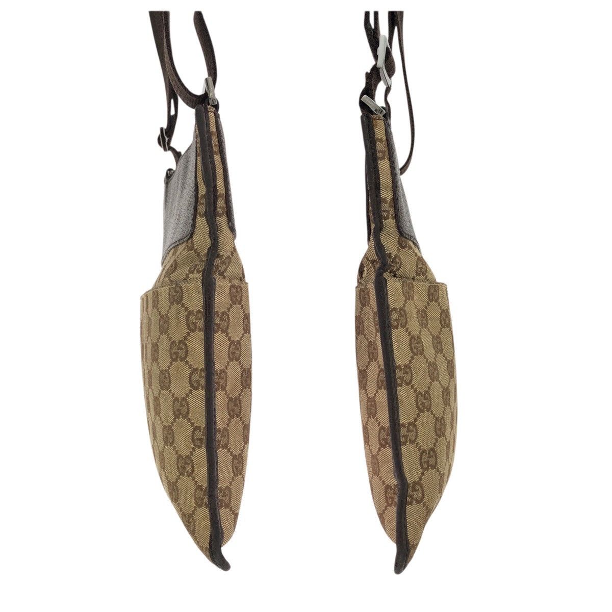 Gucci Gucci Gucci GG Canvas Leather Shoulder Bag Textile Shoulder Bag 27639 DUTY FREE for USA Size ONE SIZE - 8 Thumbnail