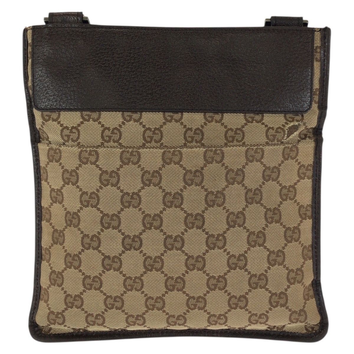 Gucci Gucci Gucci GG Canvas Leather Shoulder Bag Textile Shoulder Bag 27639 DUTY FREE for USA Size ONE SIZE - 2 Thumbnail
