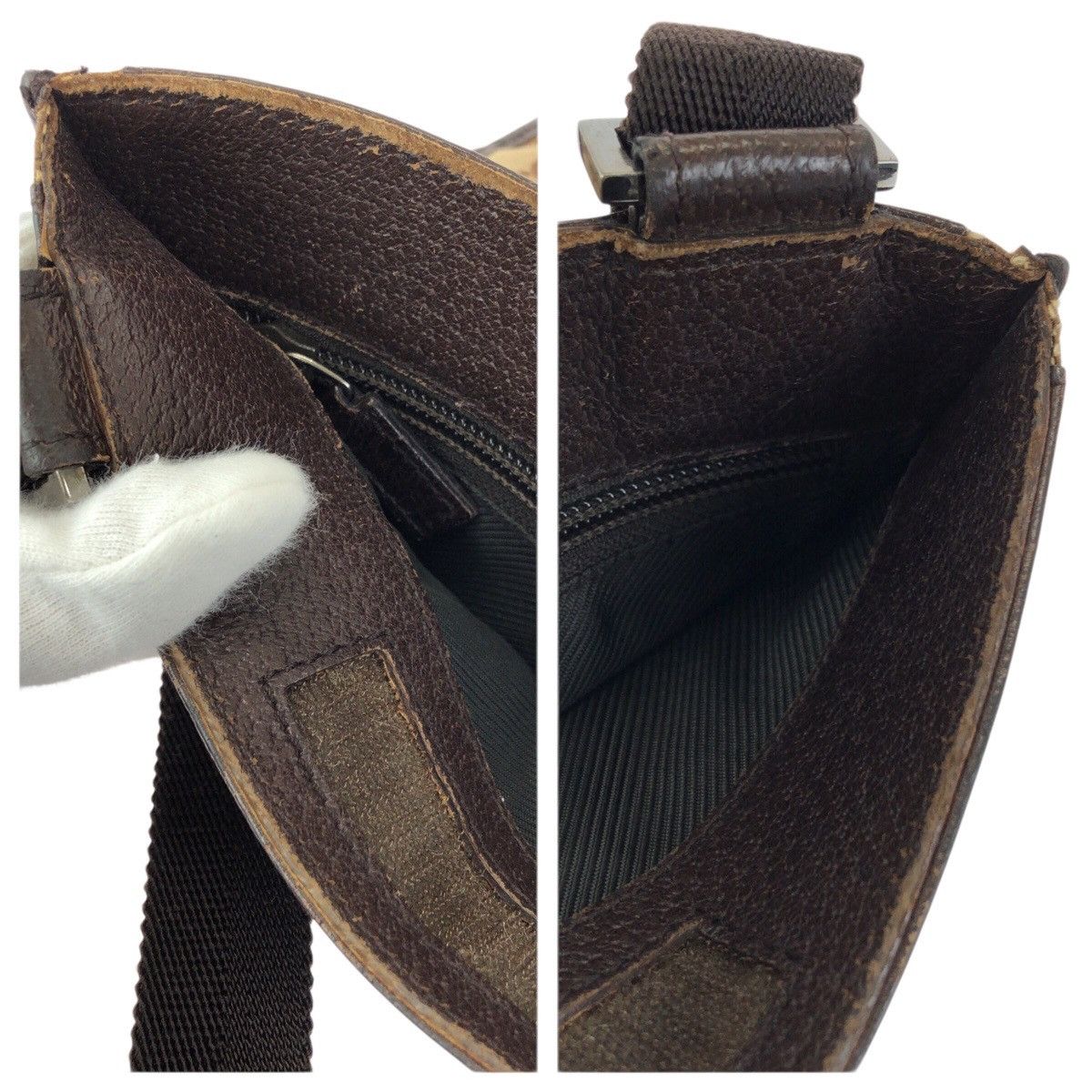 Gucci Gucci Gucci GG Canvas Leather Shoulder Bag Textile Shoulder Bag 27639 DUTY FREE for USA Size ONE SIZE - 6 Thumbnail