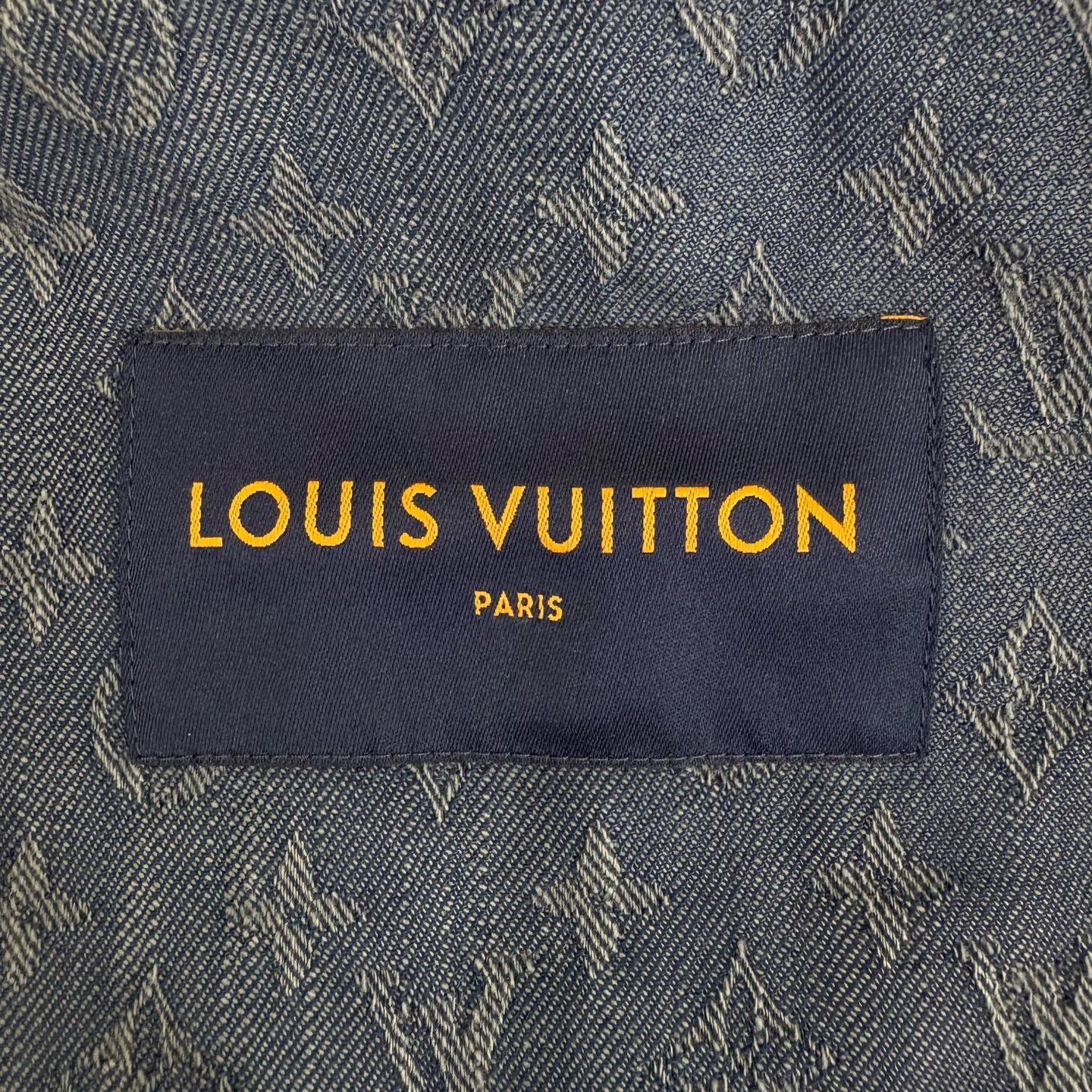 Louis Vuitton Louis Vuitton Blue Monogram Denim Jacket Size US XL / EU 56 / 4 - 3 Thumbnail