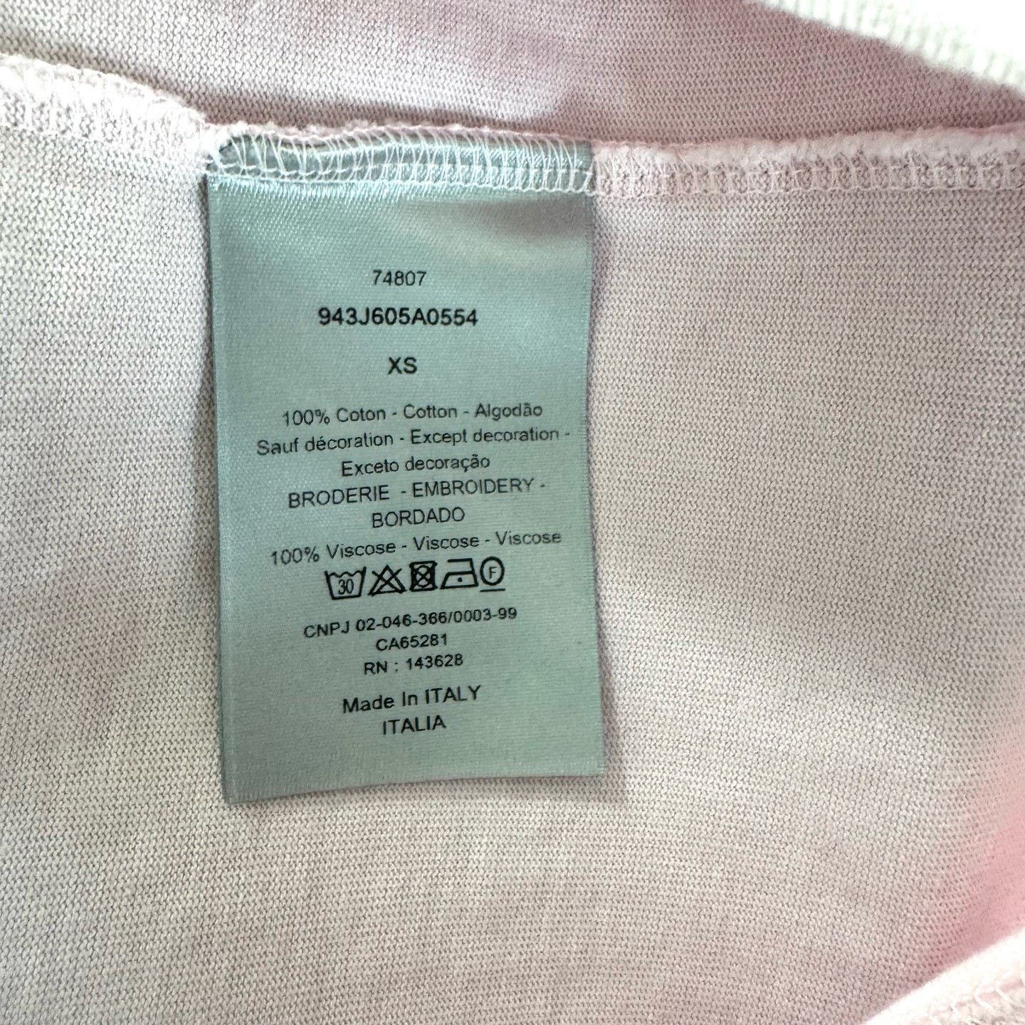 Dior Dior Pink CD Logo Short-Sleeve Top Size XS / US 0-2 / IT 36-38 - 5 Thumbnail