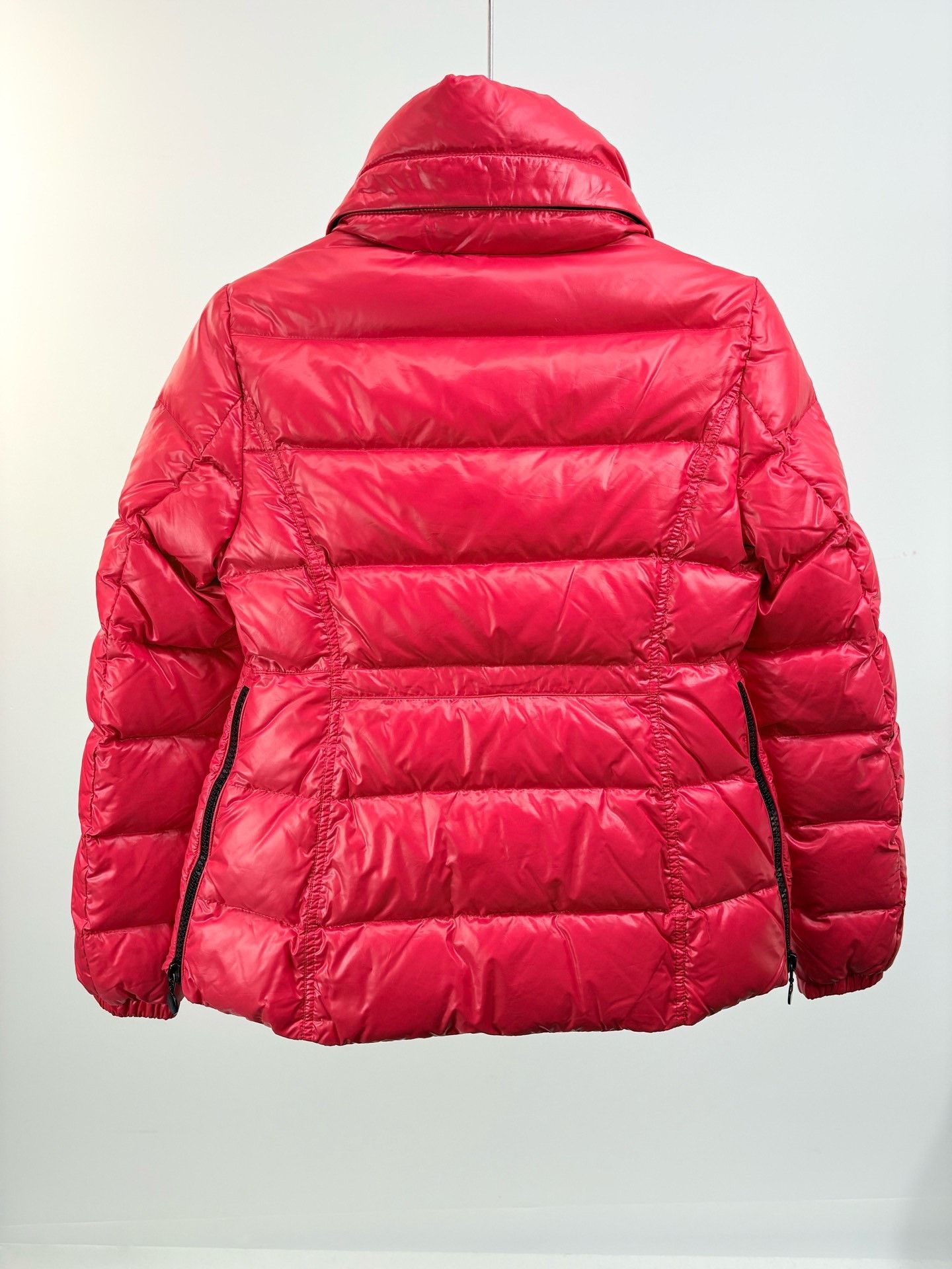 Moncler Moncler Red Waist-Cinched Down Jacket Size M / US 6-8 / IT 42-44 - 2 Thumbnail