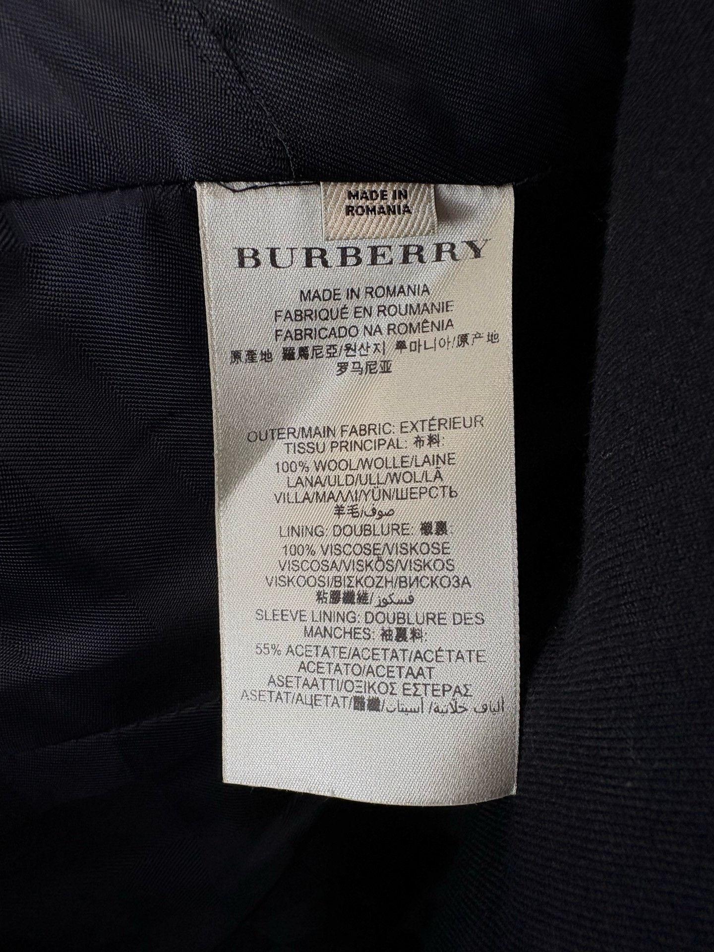 Burberry Burberry Wool Black Coat Size 46 Size US S / EU 44-46 / 1 - 5 Thumbnail