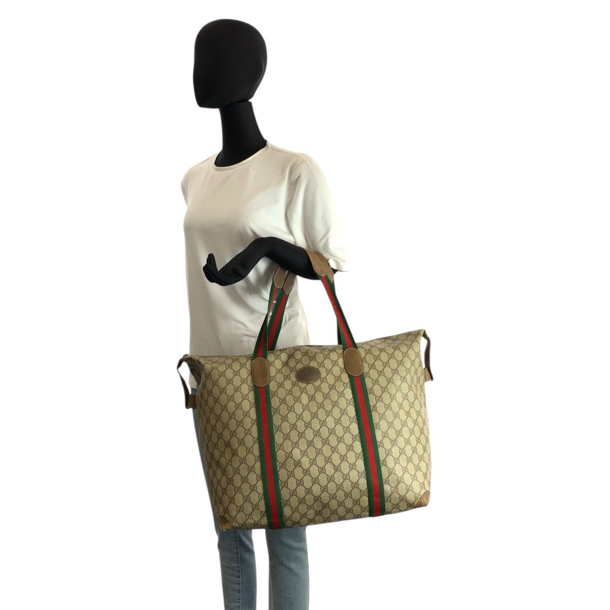 Gucci Gucci Gucci GG Supreme tote bag Textile Travel Bag 8919012 DUTY FREE for USA Size ONE SIZE - 8 Thumbnail