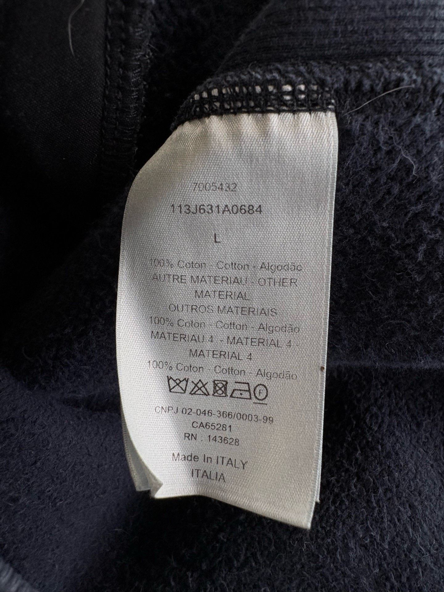 Dior Dior All-Over Logo Terry Hoodie Size US L / EU 52-54 / 3 - 5 Thumbnail