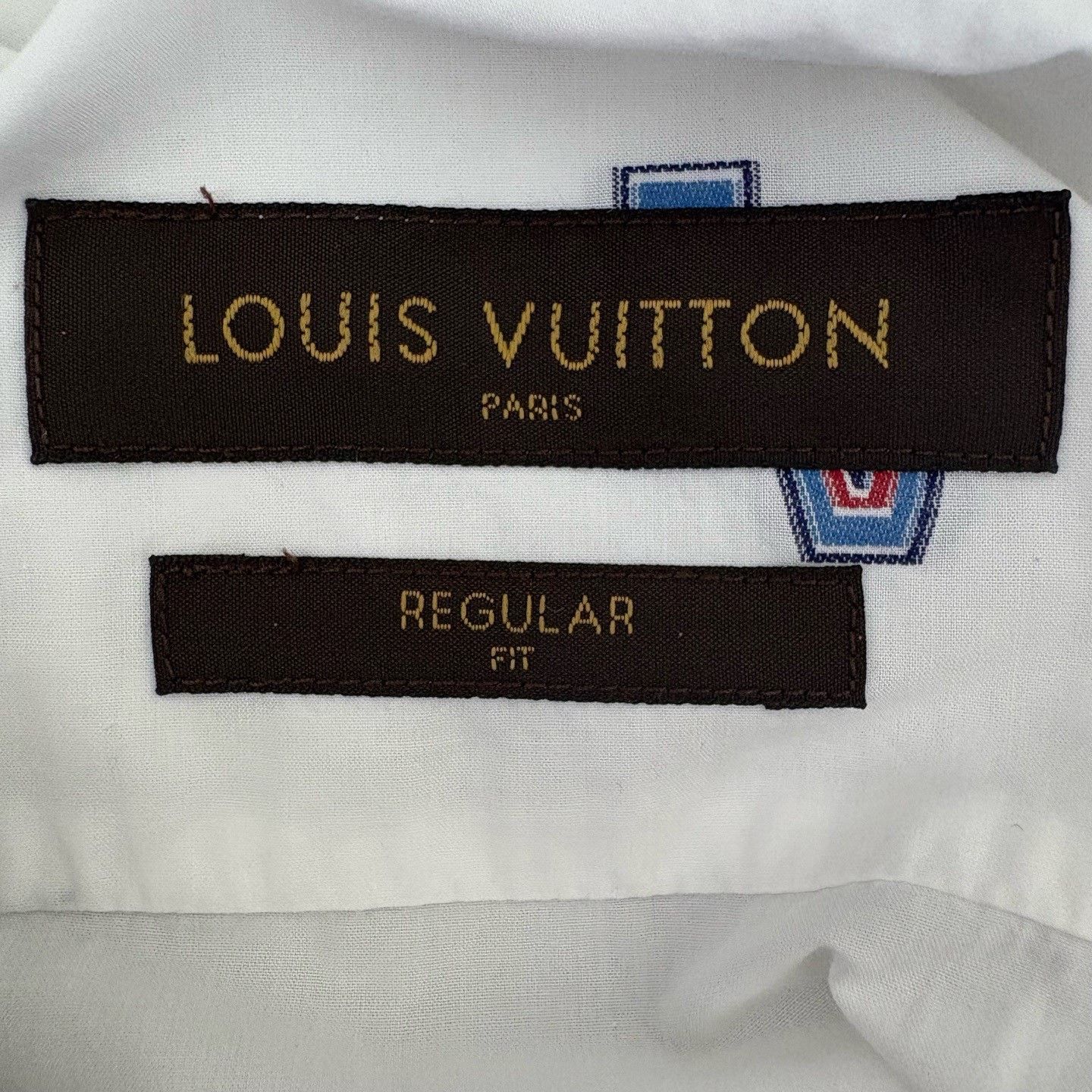 Louis Vuitton Louis Vuitton Logo Print Collar Embroidered Longsleeve Shirt Size US L / EU 52-54 / 3 - 3 Thumbnail