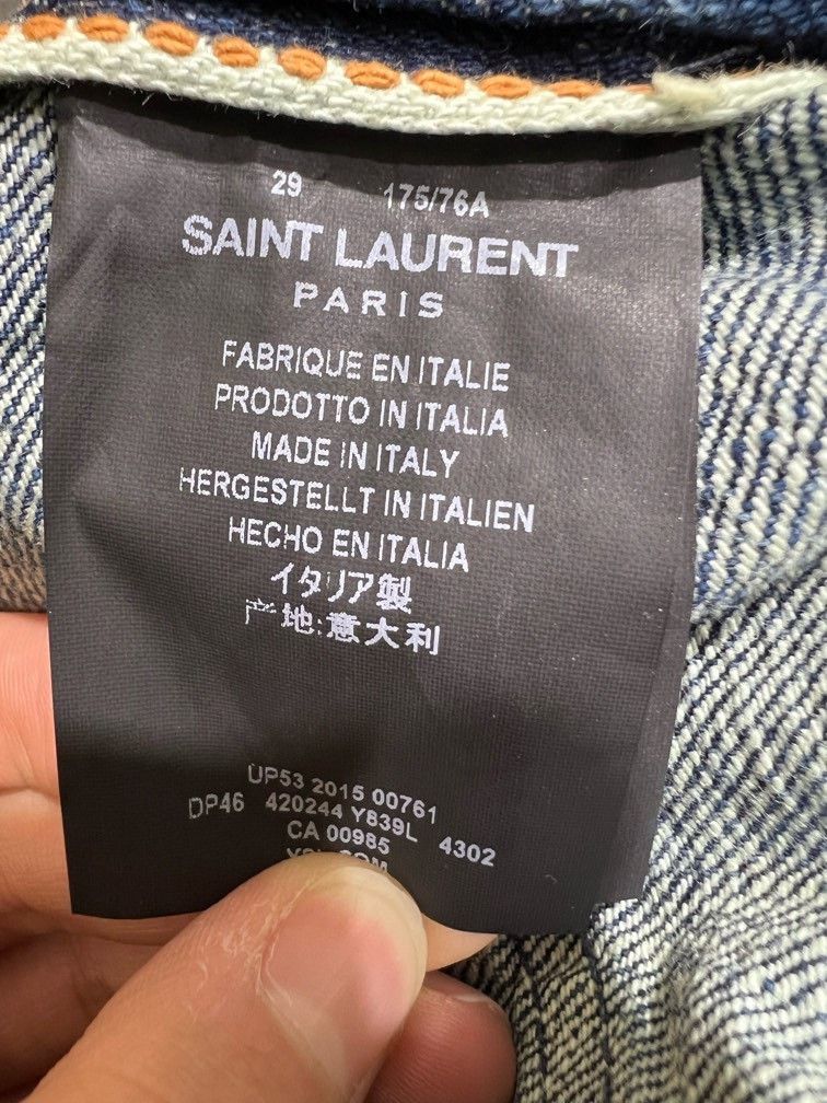 Saint Laurent Paris SAINT LAURENT SLP Washed Blue Jeans Size 26" / US 2 / IT 38 - 6 Thumbnail
