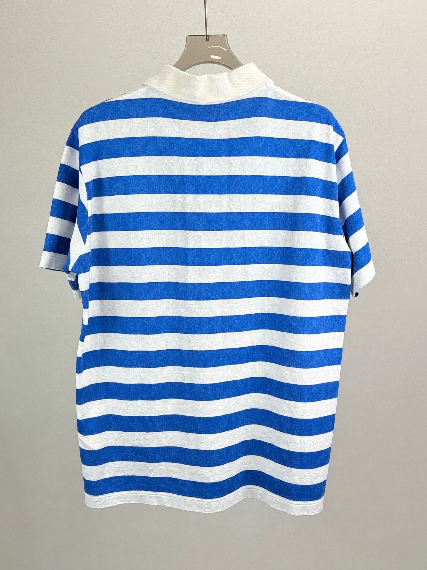 Louis Vuitton Louis Vuitton 25 Striped Logo Polo Shirt Size US XL / EU 56 / 4 - 2 Thumbnail