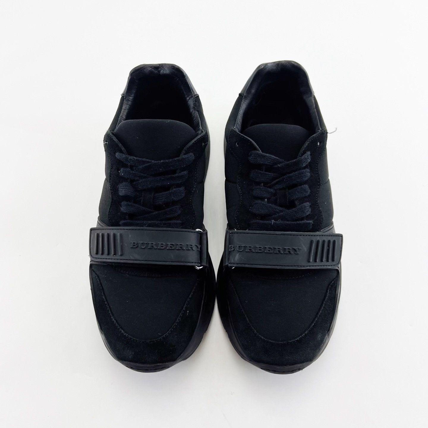 Burberry Burberry Black Velcro Low-Top Sneakers Size US 7 / IT 37 - 2 Thumbnail