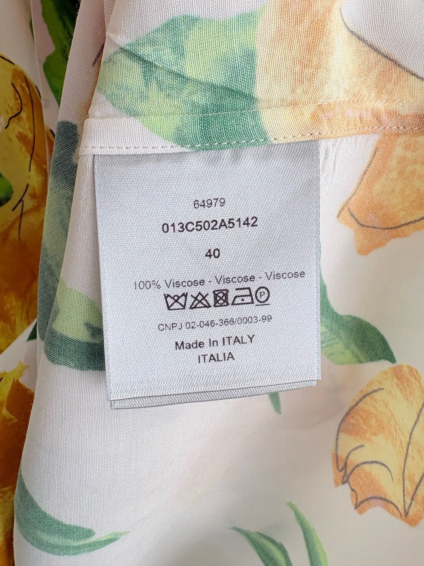 Dior DIOR Runway Floral Satin Long-Sleeve Shirt Size S / US 4 / IT 40 - 4 Thumbnail