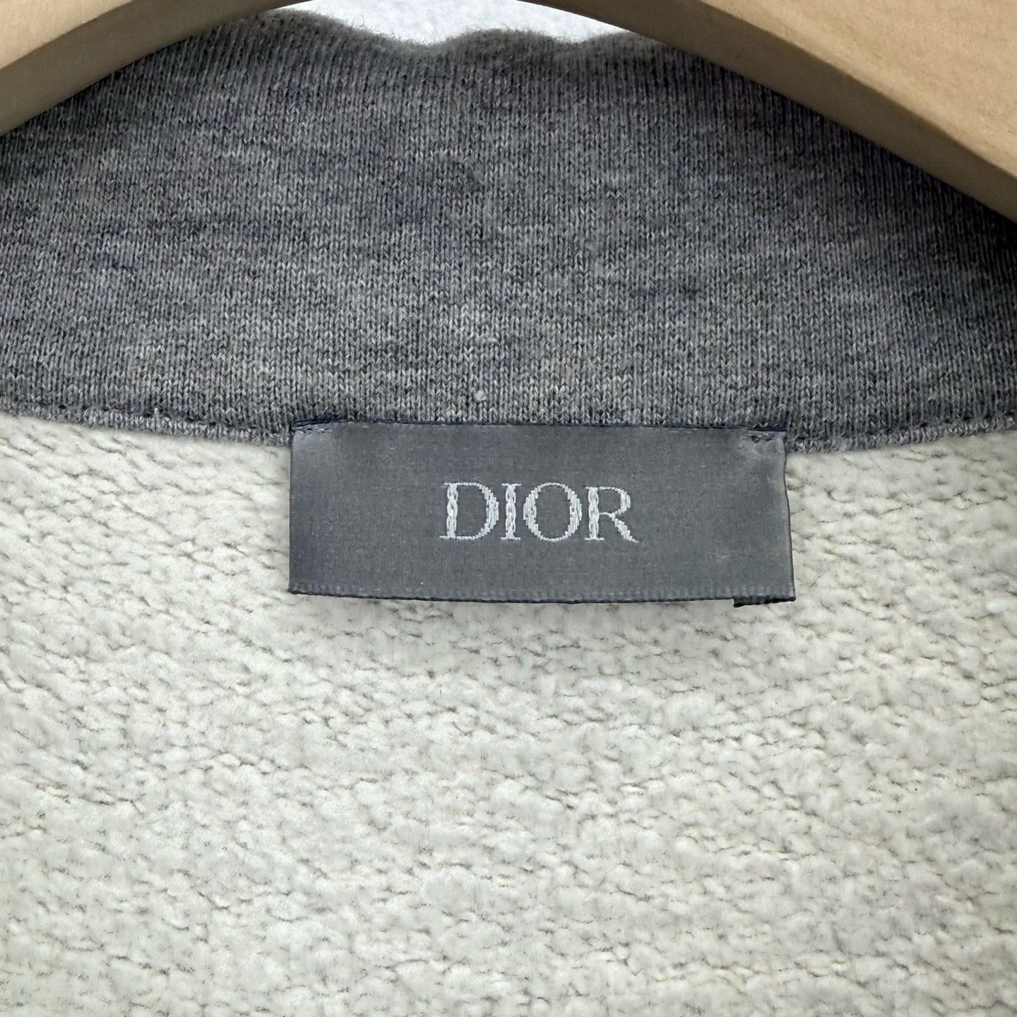 Dior Dior Gray Cotton Fleece CD Embroidered Half-Zip Sweatshirt Size US M / EU 48-50 / 2 - 3 Thumbnail