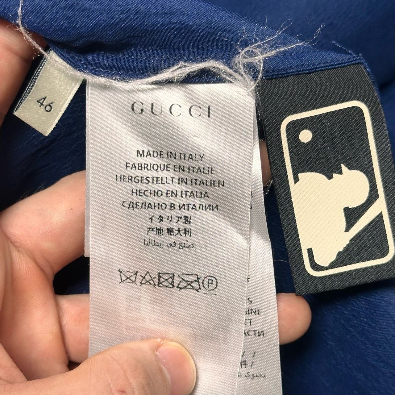 Gucci GUCCI MLB Collaboration Embroidered Silk Shirt Size US S / EU 44-46 / 1 - 4 Thumbnail