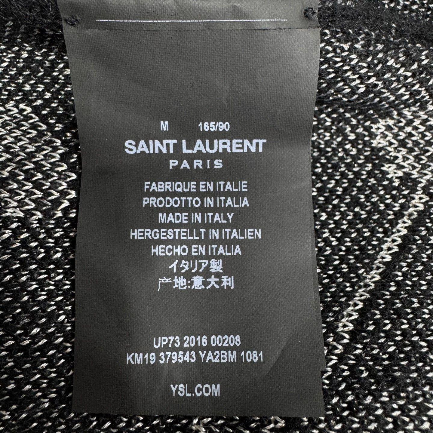 Saint Laurent Paris Saint Laurent Music Pattern Long-Sleeve Knit Size US M / EU 48-50 / 2 - 4 Thumbnail