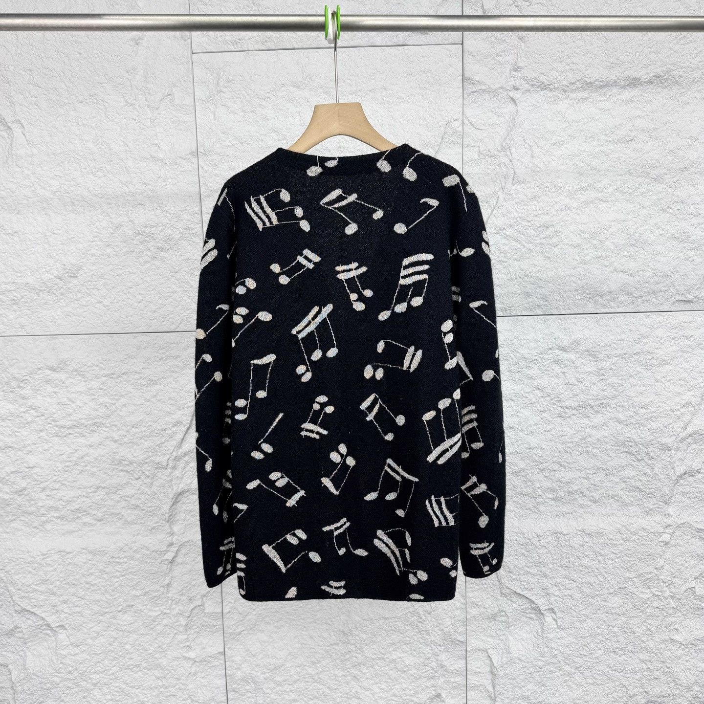 Saint Laurent Paris Saint Laurent Music Pattern Long-Sleeve Knit Size US M / EU 48-50 / 2 - 2 Thumbnail