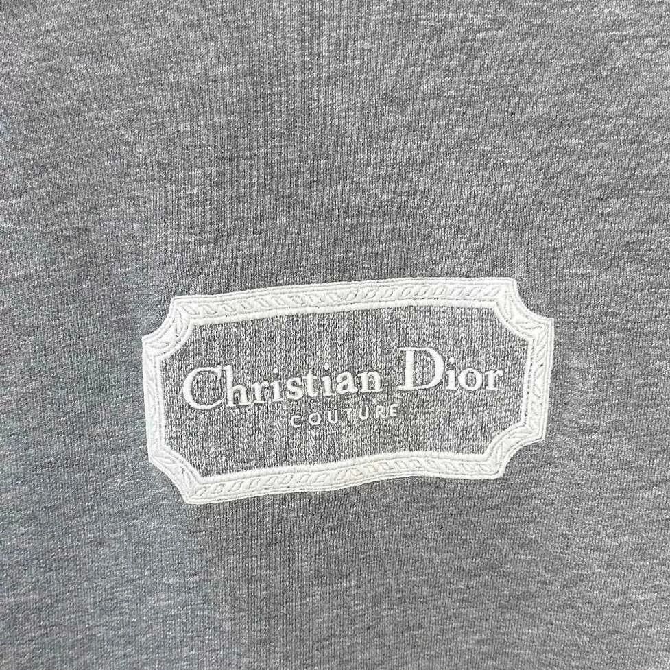 Dior Dior Embroidered Logo Gray Hoodie Size US M / EU 48-50 / 2 - 4 Thumbnail