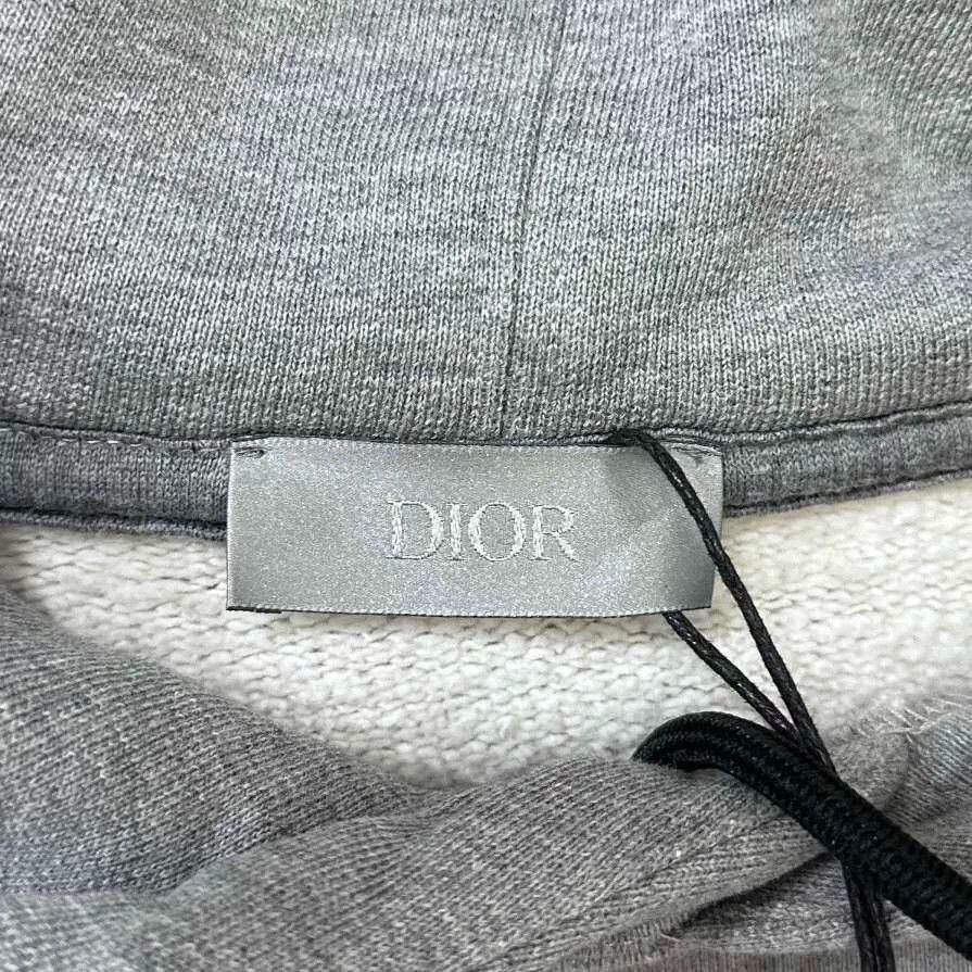 Dior Dior Embroidered Logo Gray Hoodie Size US M / EU 48-50 / 2 - 5 Thumbnail