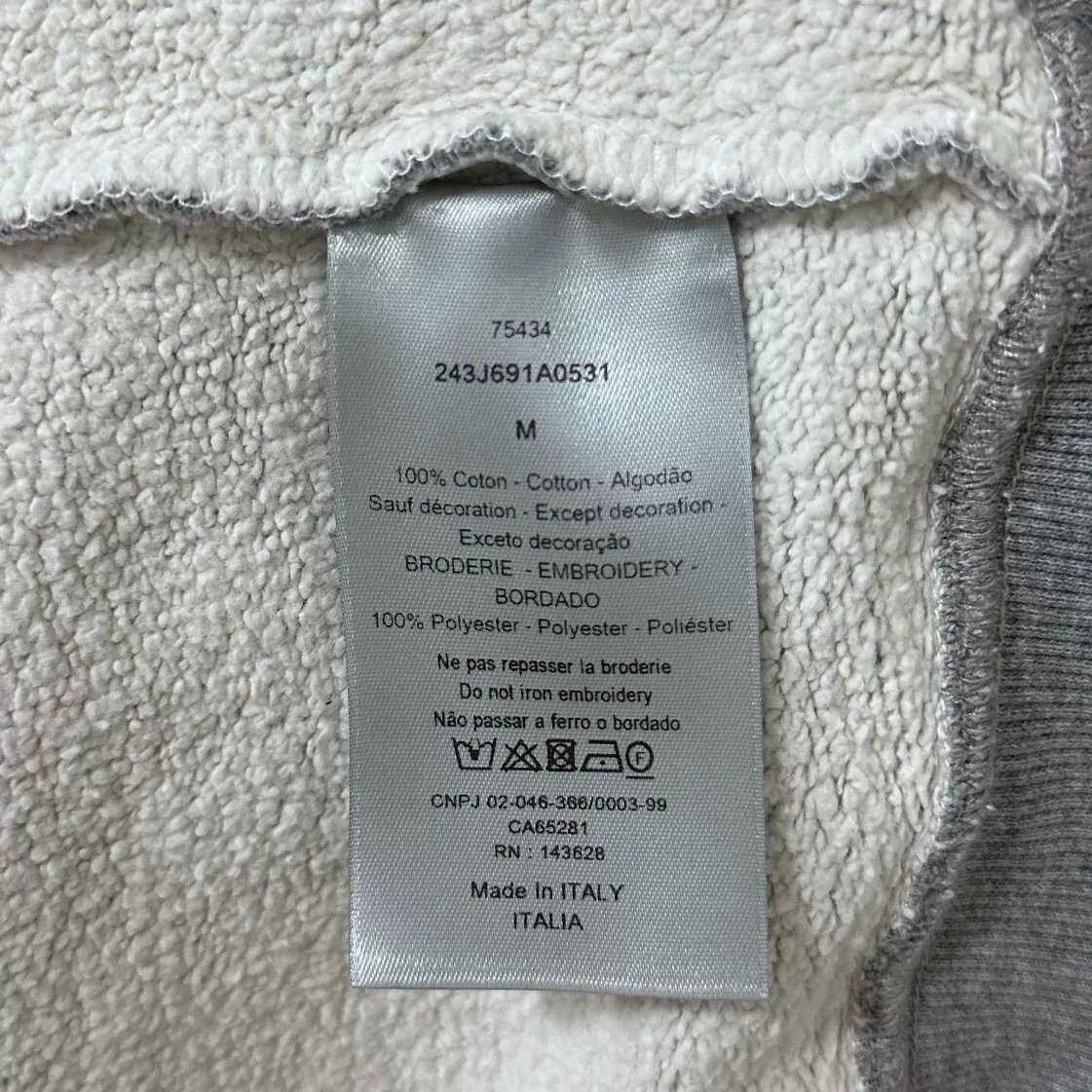 Dior Dior Embroidered Logo Gray Hoodie Size US M / EU 48-50 / 2 - 6 Thumbnail