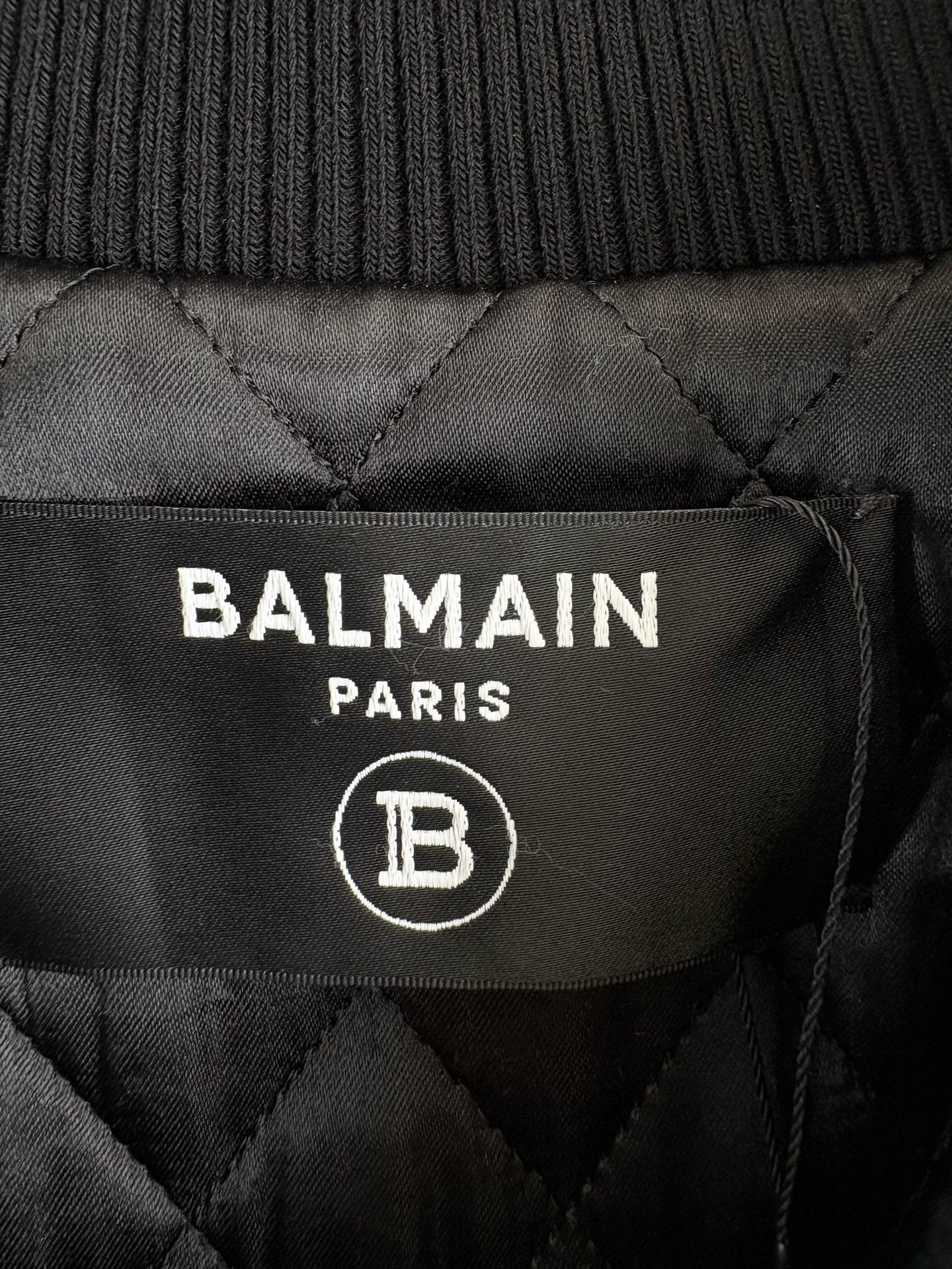 Balmain Balmain Diamond-Embellished Baseball Jacket Size US M / EU 48-50 / 2 - 4 Thumbnail