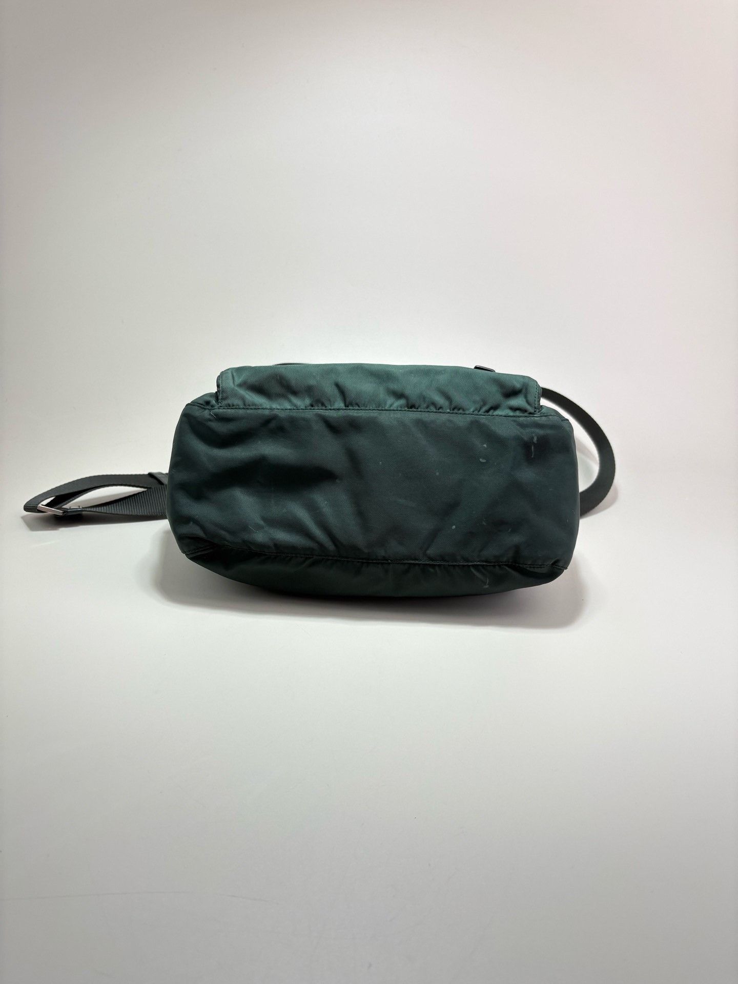 Prada Prada Military Green Triangle Logo Messenger Bag Size ONE SIZE - 6 Thumbnail