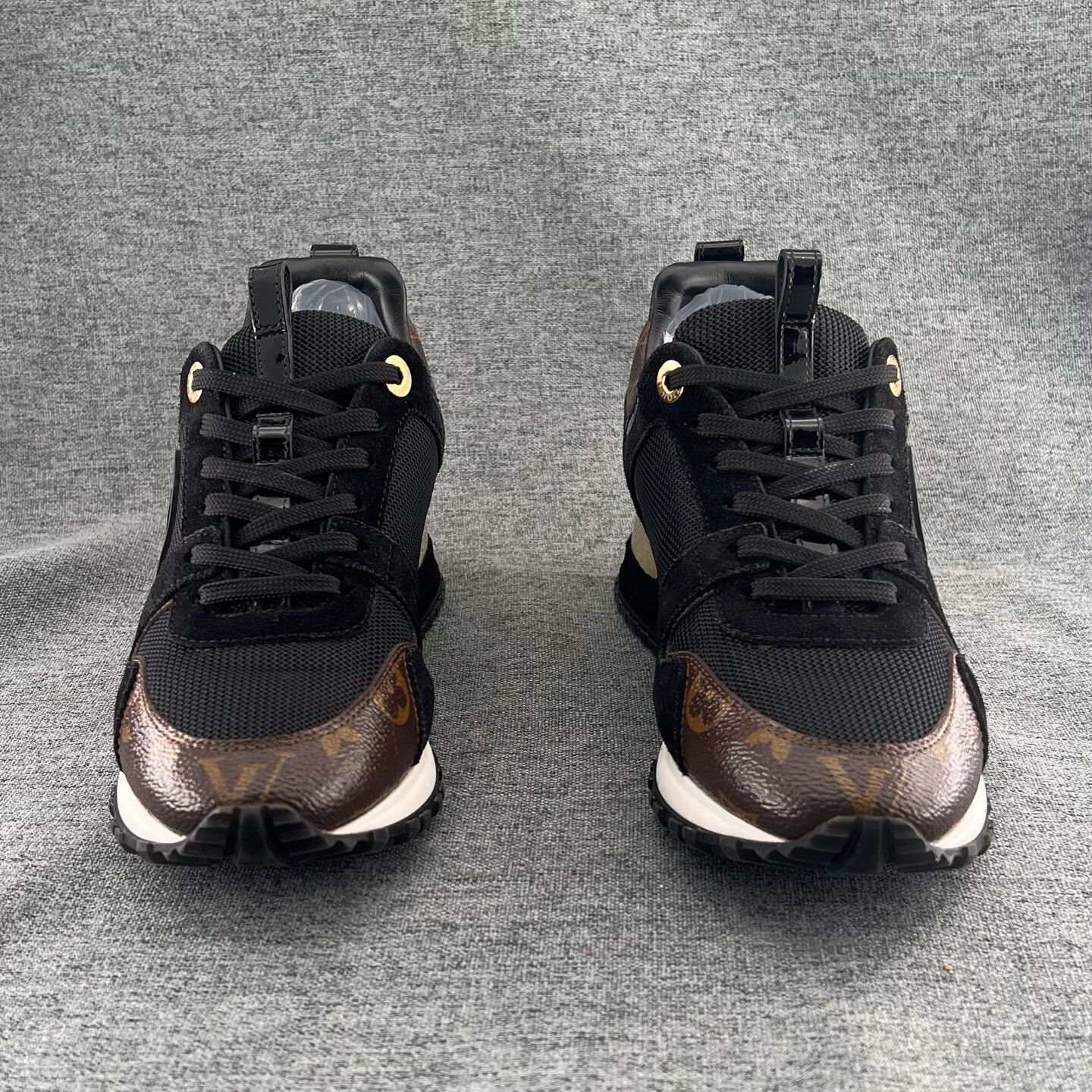 Louis Vuitton LV RunAway Black Monogram Sneakers Size US 4.5 / IT 34.5 - 2 Thumbnail
