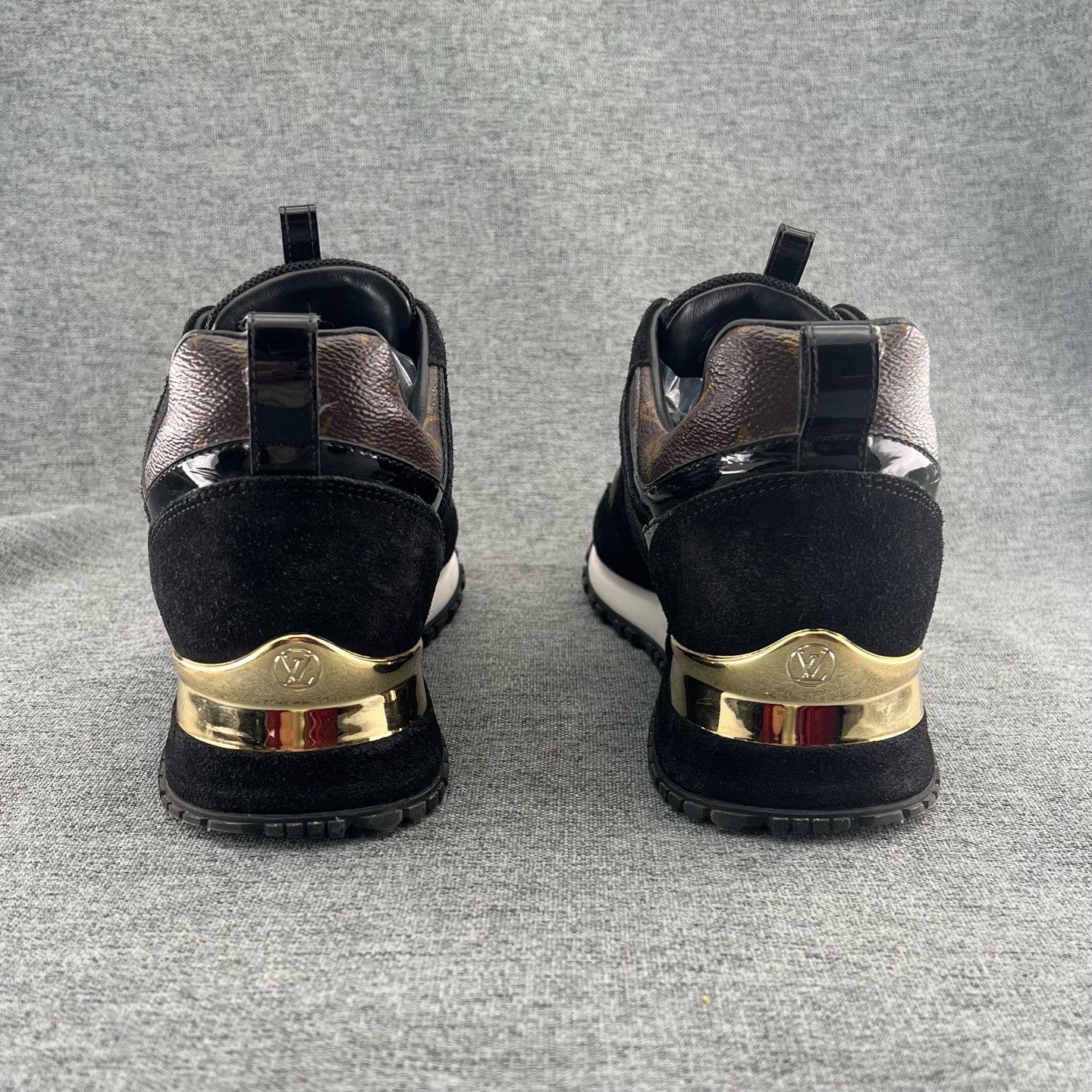 Louis Vuitton LV RunAway Black Monogram Sneakers Size US 4.5 / IT 34.5 - 4 Thumbnail