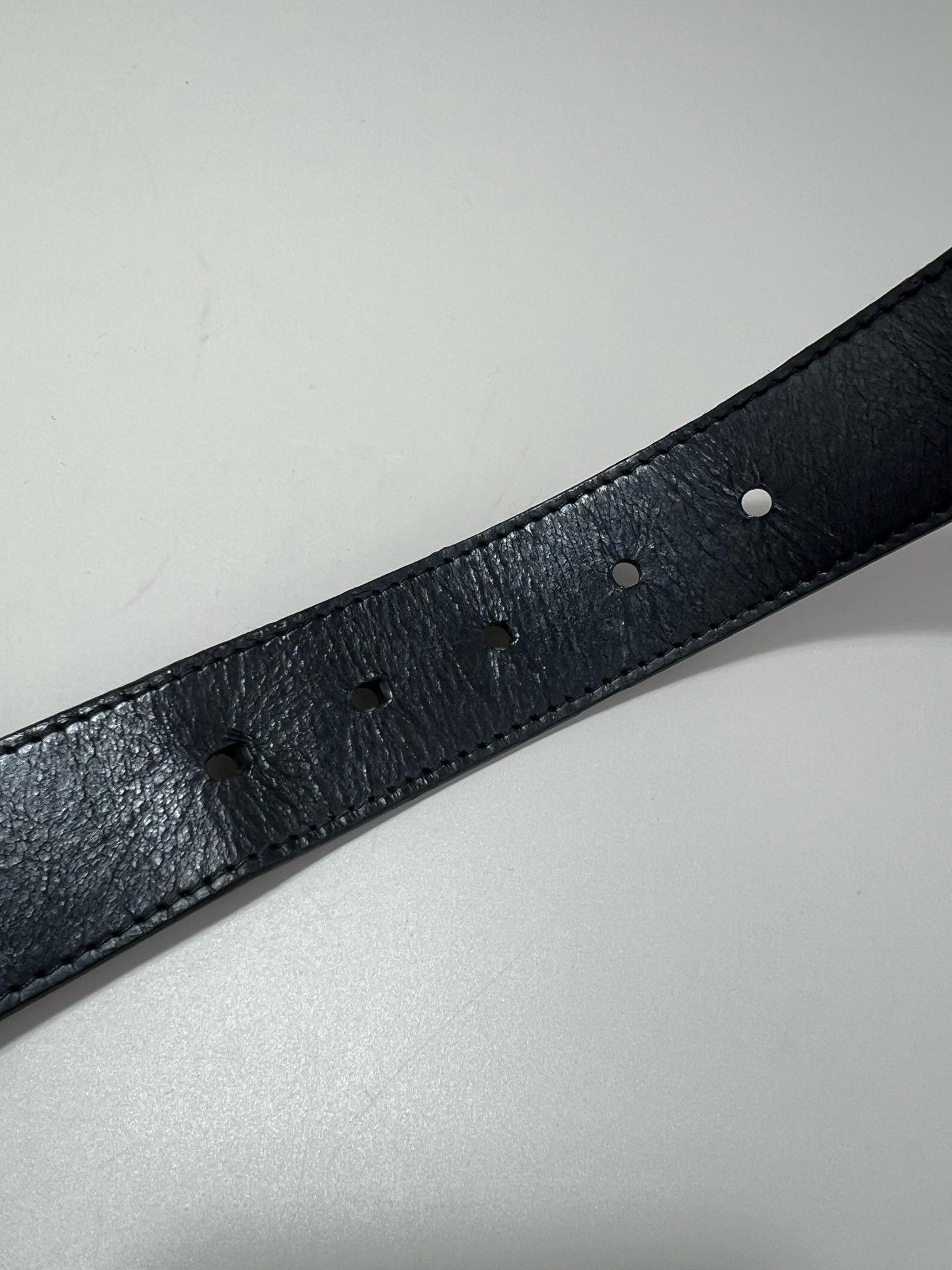 Louis Vuitton Louis Vuitton Black Checkered Belt Size ONE SIZE - 5 Thumbnail