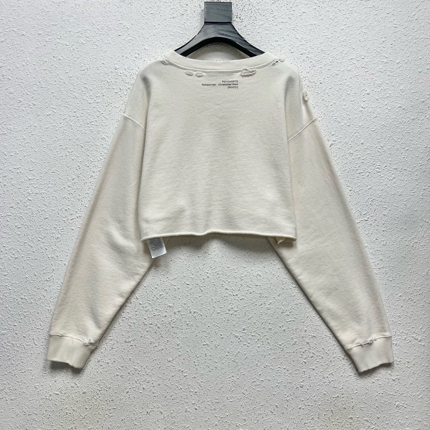 Gucci Gucci Short Distressed Hoodie Size S / US 4 / IT 40 - 2 Thumbnail