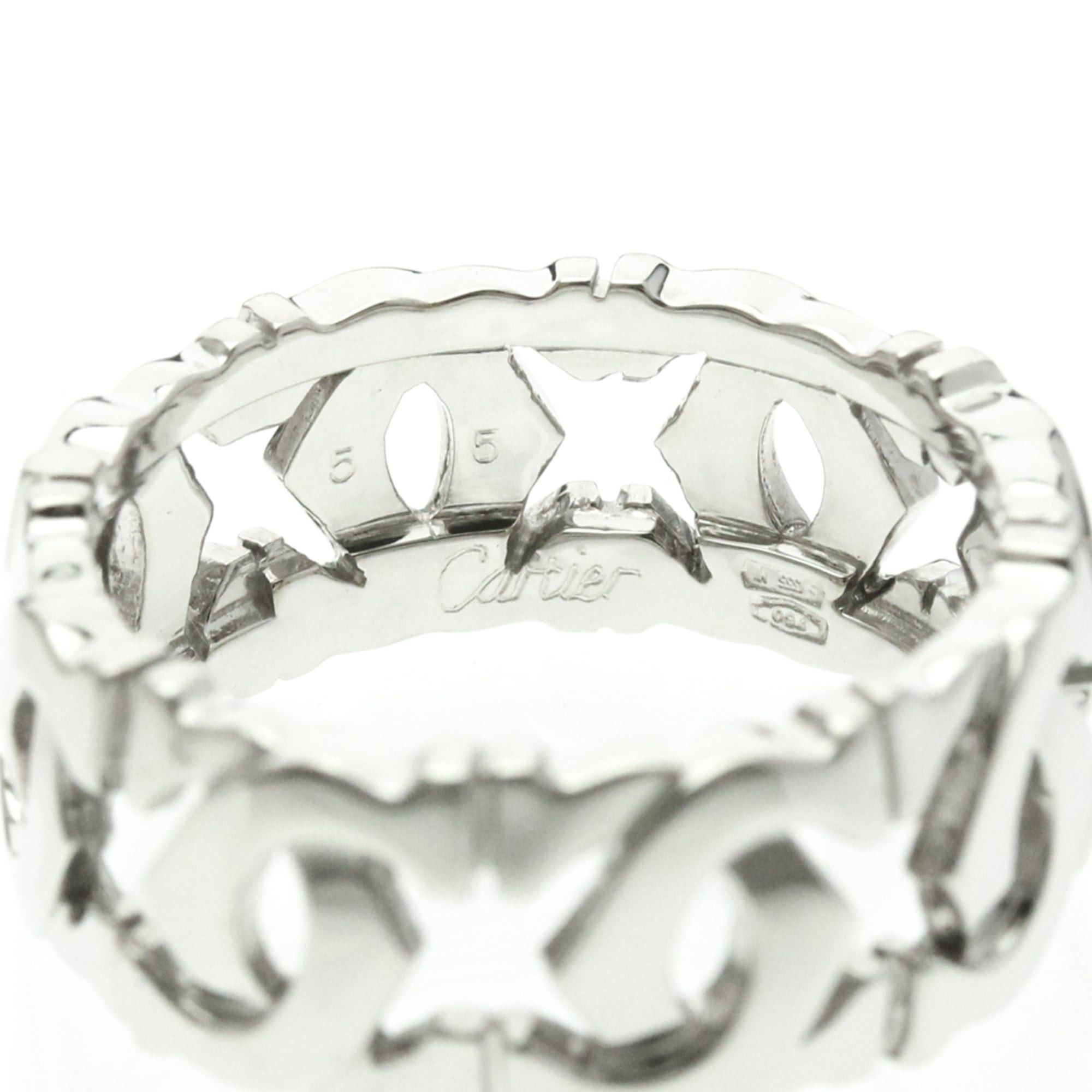 Cartier Cartier Entrelacé Ring N4123155 White Gold (18K) Fashion No Stone Band Ring Silver Size ONE SIZE - 5 Thumbnail