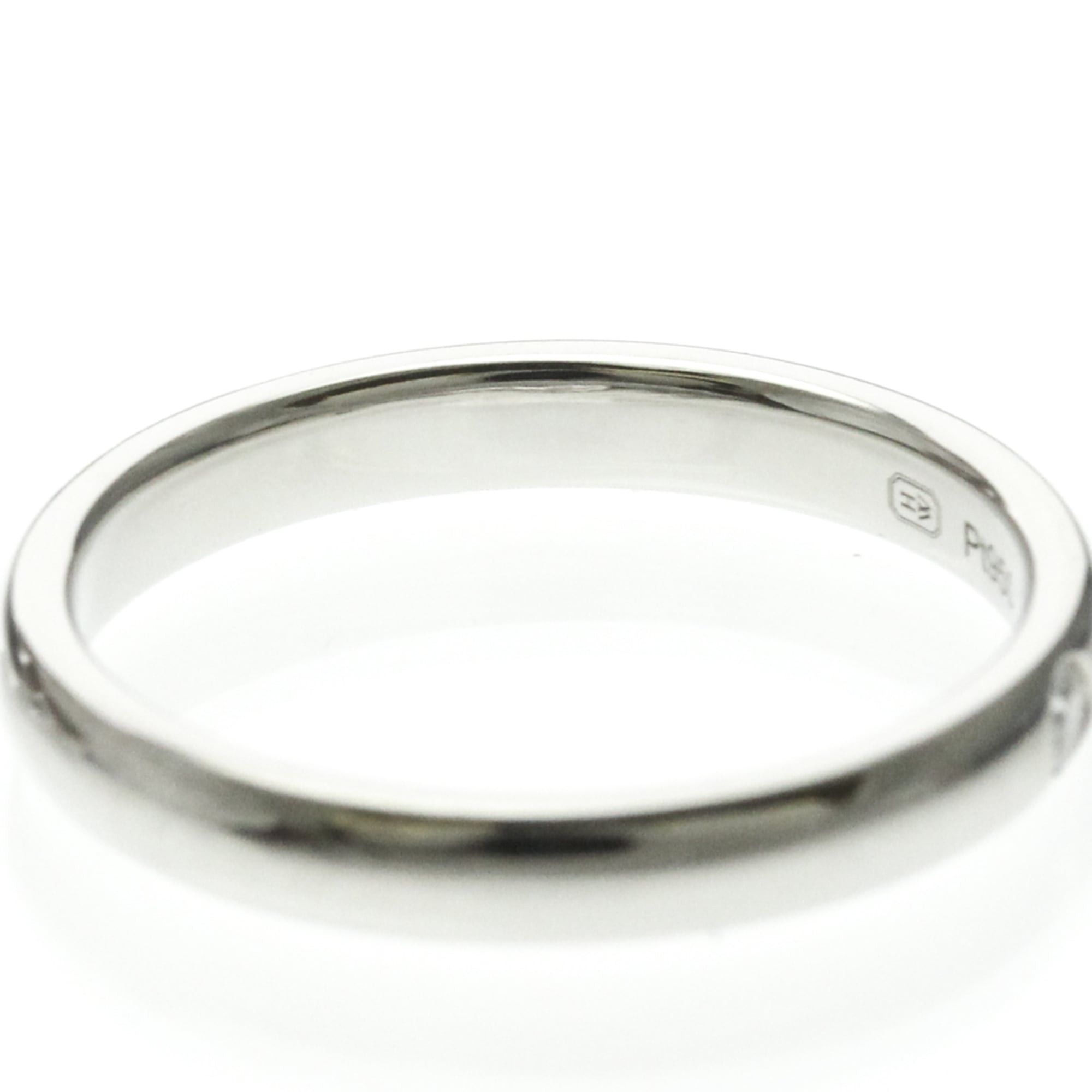 Harry Winston Harry Winston Wedding Band Ring With 1 Diamond Platinum Fashion Diamond Band Ring Silver Size ONE SIZE - 8 Thumbnail