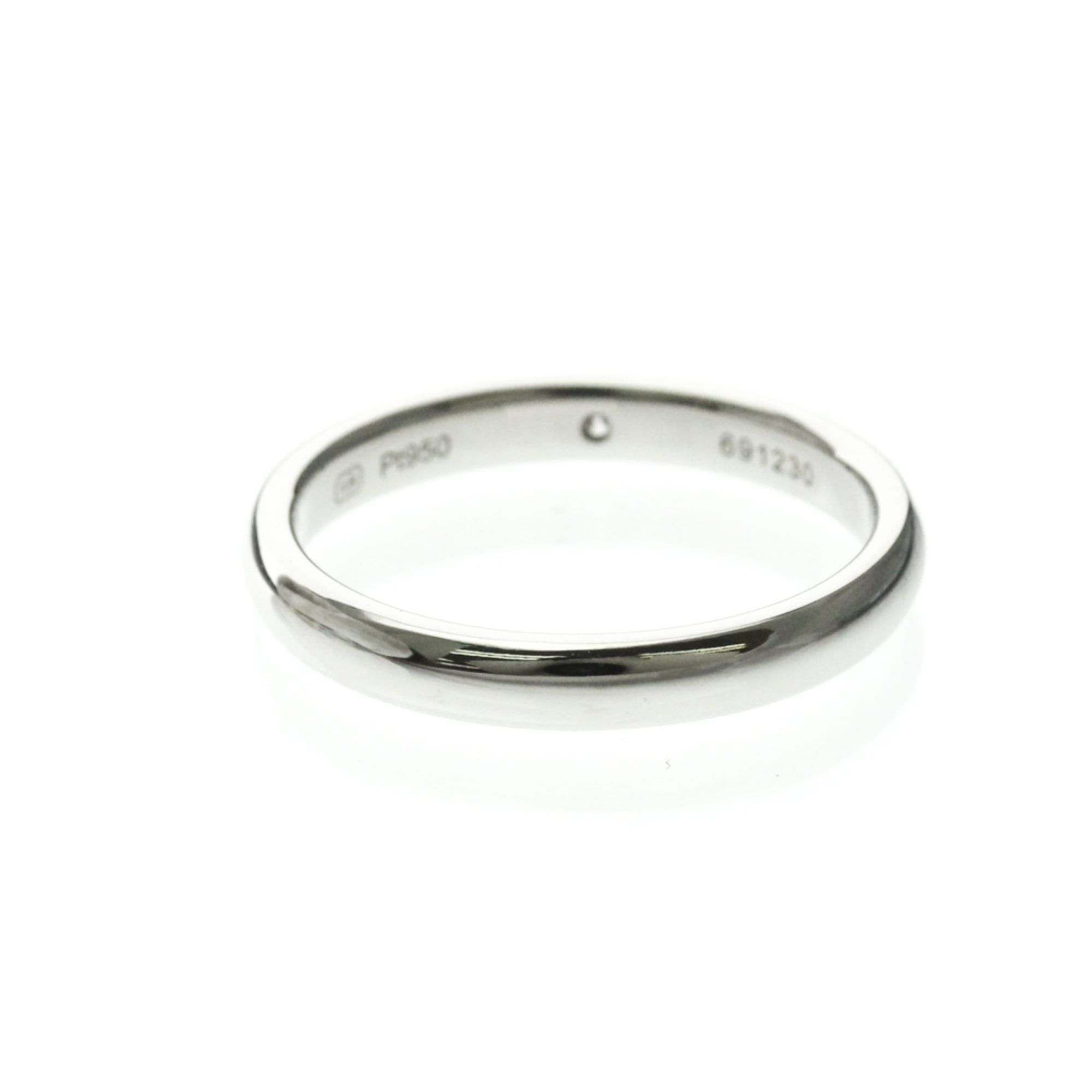 Harry Winston Harry Winston Wedding Band Ring With 1 Diamond Platinum Fashion Diamond Band Ring Silver Size ONE SIZE - 3 Thumbnail